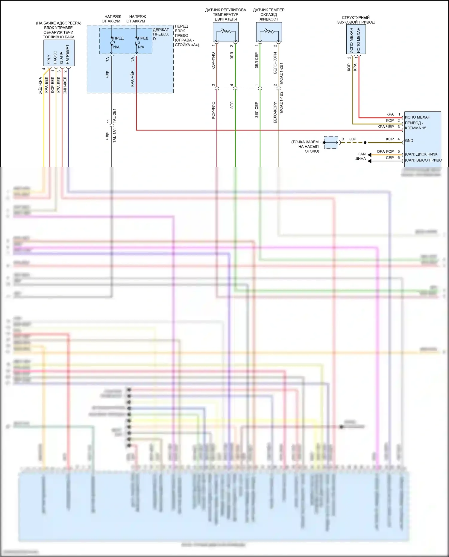 Cayenne GTS Porsche III (2017-2023): Электросхема двигателя 3.0l turbo hybrid (7 из 8) 