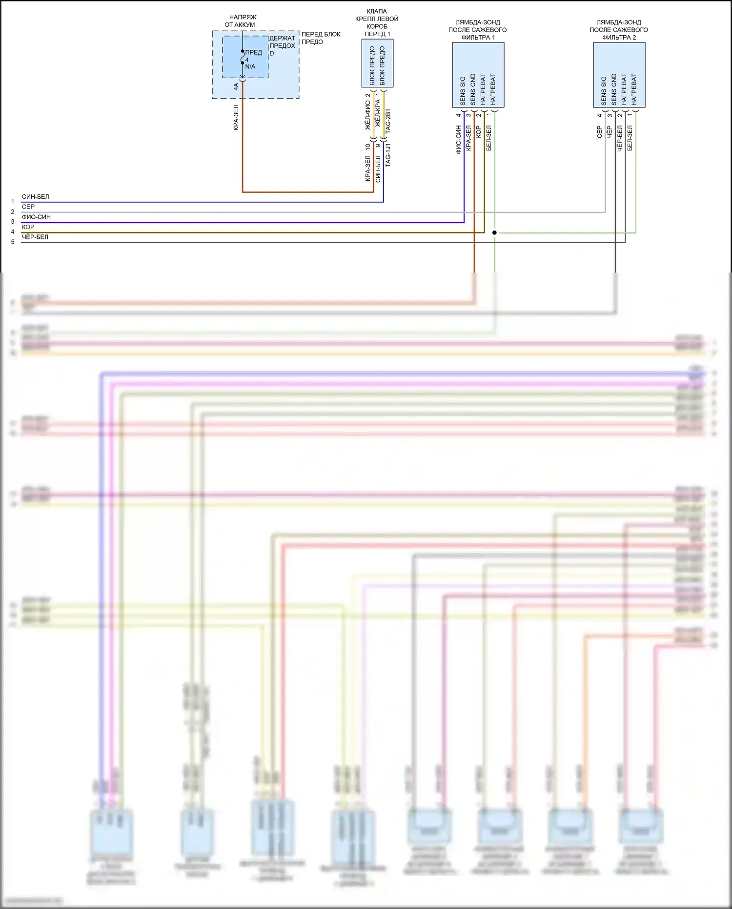 Cayenne GTS Porsche III (2017-2023): Электросхема двигателя 4.0l turbo hybrid (10 из 11) 