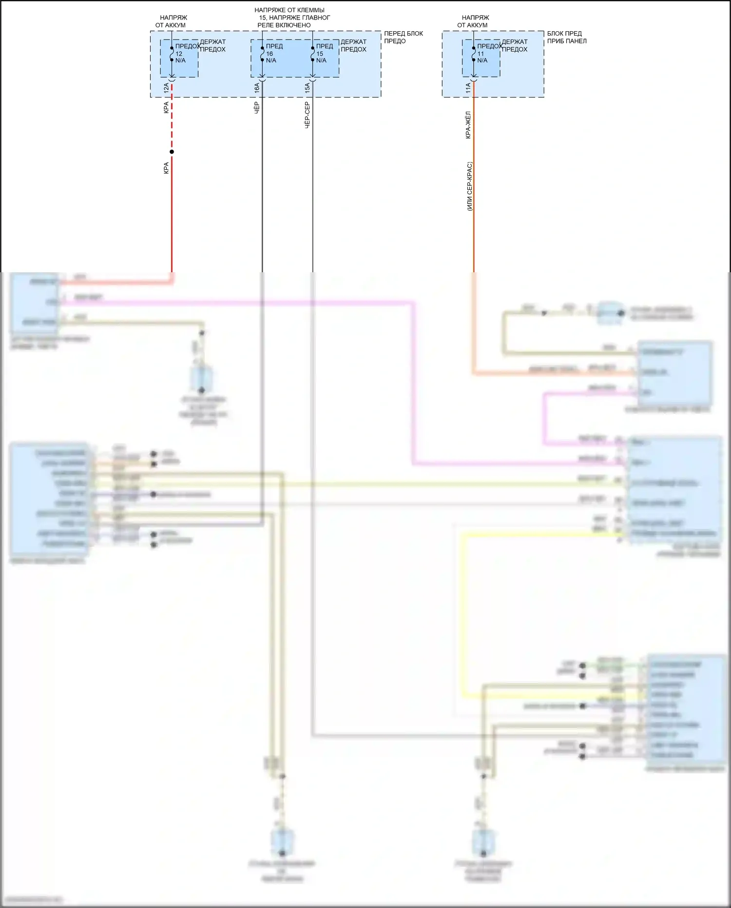 Cayenne GTS Porsche III (2017-2023): Электросхема фар 