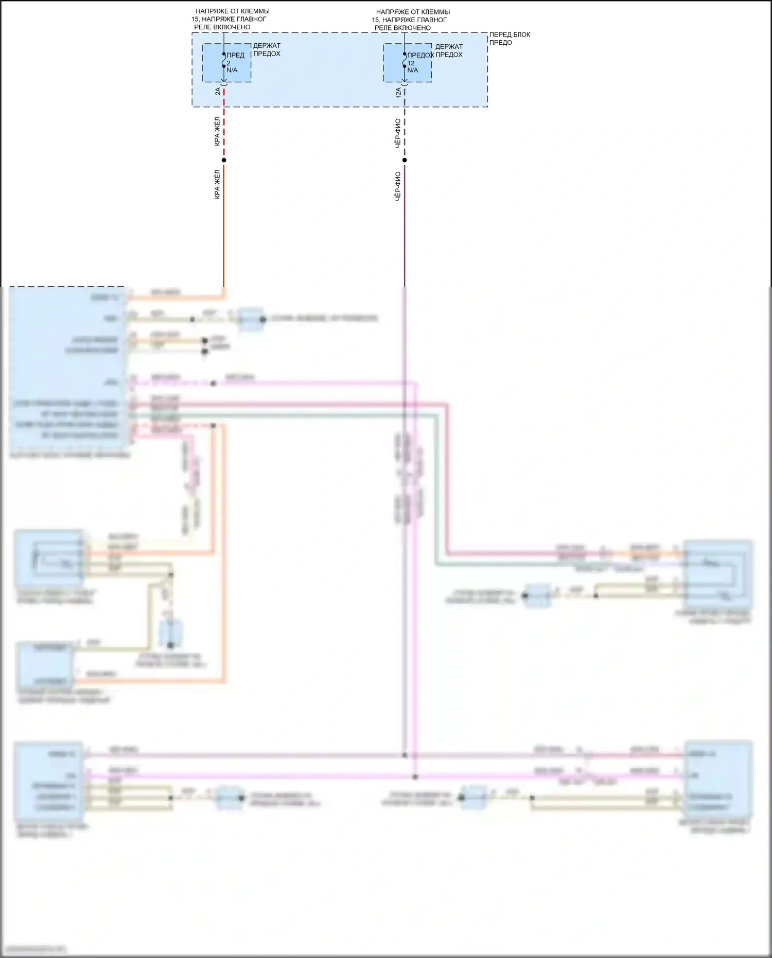 Cayenne GTS Porsche III (2017-2023): Электросхема обогреваемого сиденья переднего пассажира 
