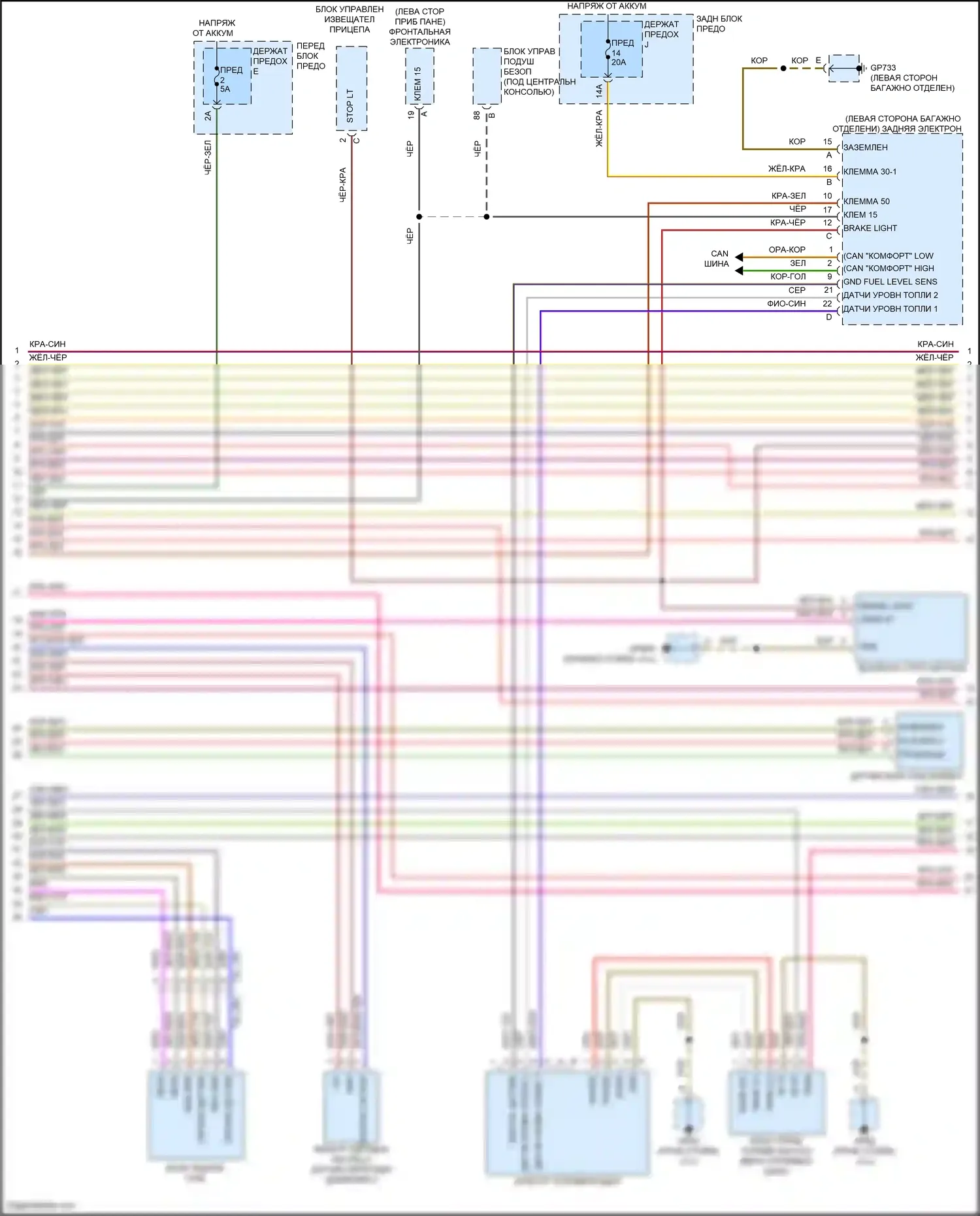 Cayenne S Porsche III рестайлинг (2023-2024): Электросхема двигателя 4.0l турбо гибрид, электросхема органов управления двигателем, ea825 (7 из 11) 