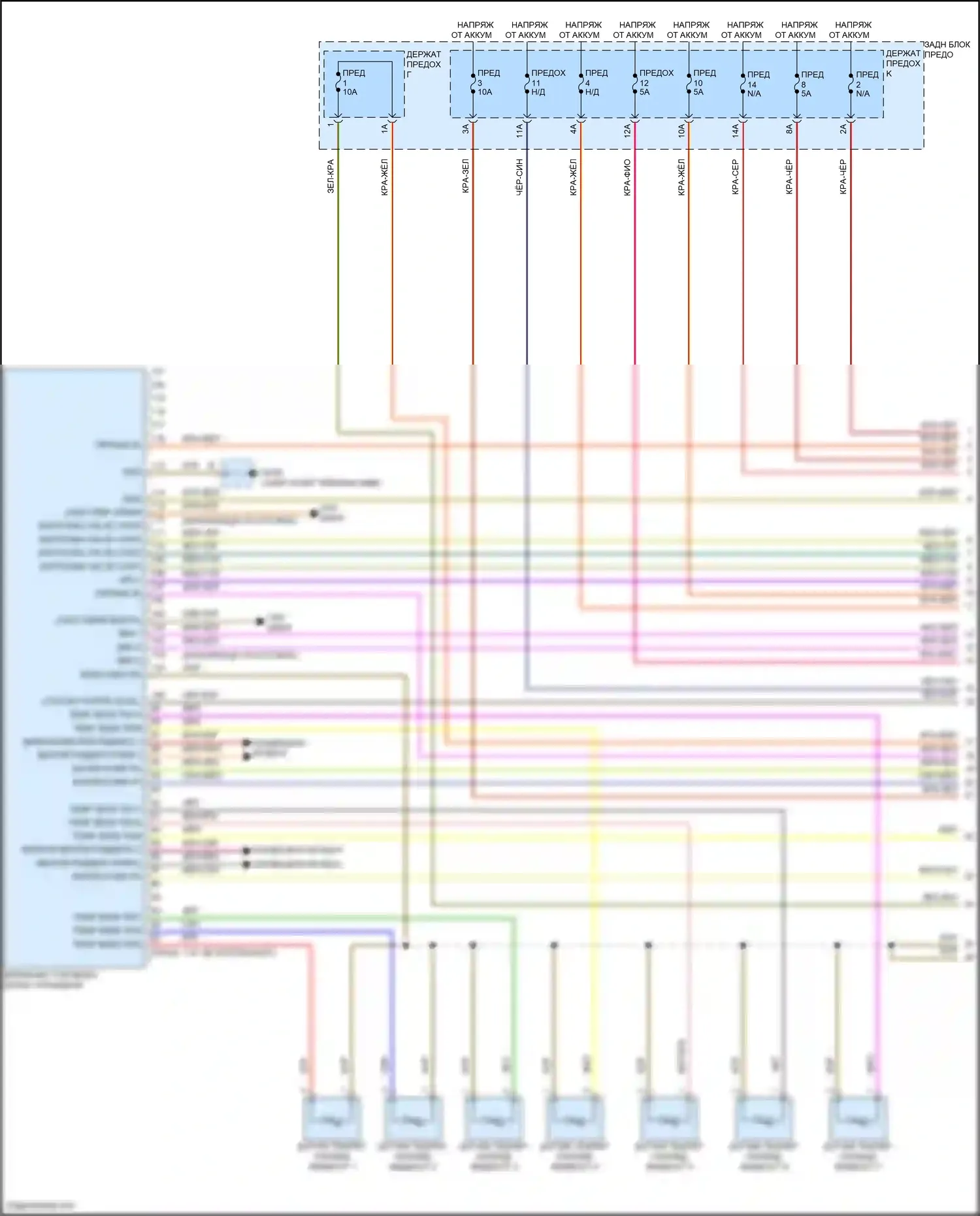 Cayenne S Porsche III рестайлинг (2023-2024): Электросхема двигателя 4.0l turbo hybrid, электросхема гибридной системы (1 из 7) 