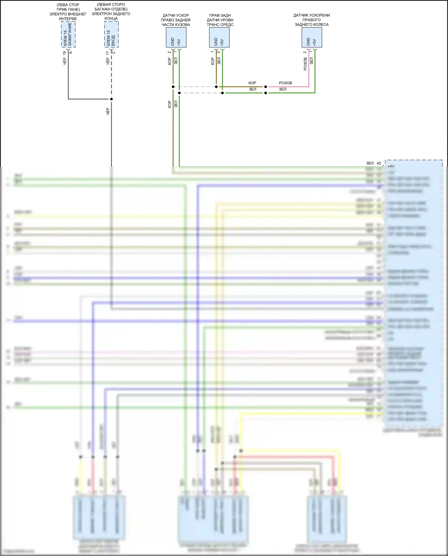 Cayenne S Porsche III рестайлинг (2023-2024): Электросхема электронного контроля уровня (4 из 4) 