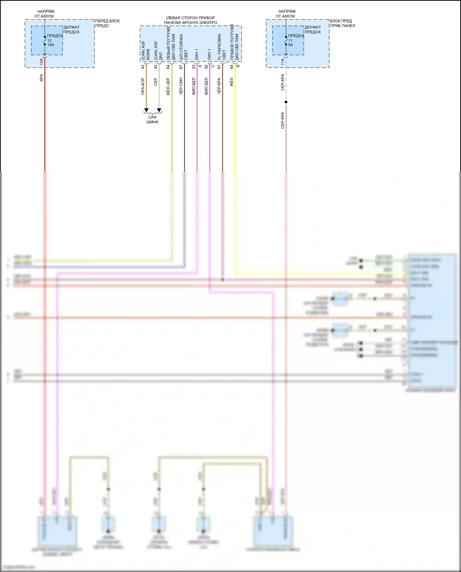 Cayenne S Porsche III рестайлинг (2023-2024): Электросхема фар (2 из 2) 