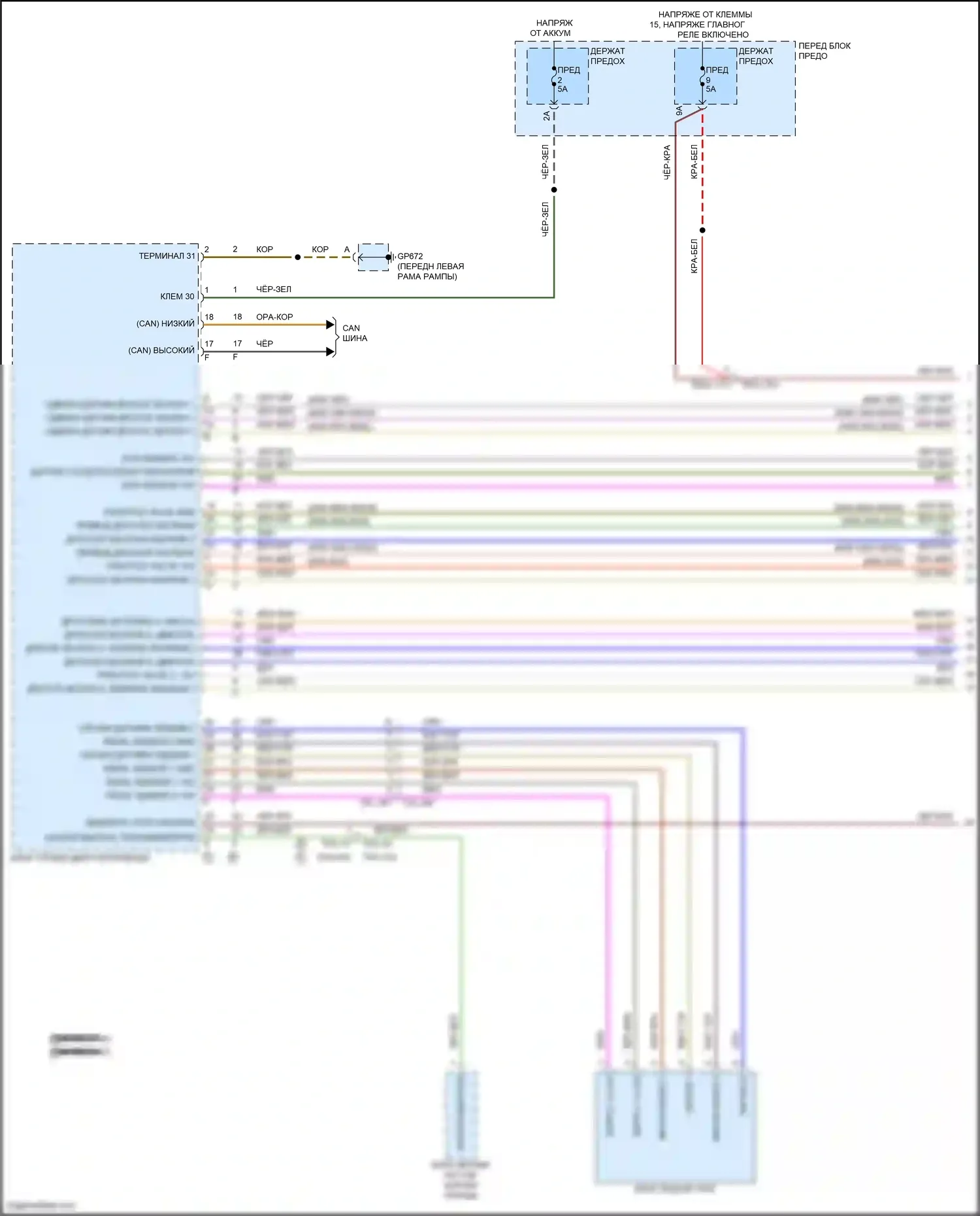 Cayenne S Porsche III рестайлинг (2023-2024): Электросхема круиз-контроля (1 из 2) 