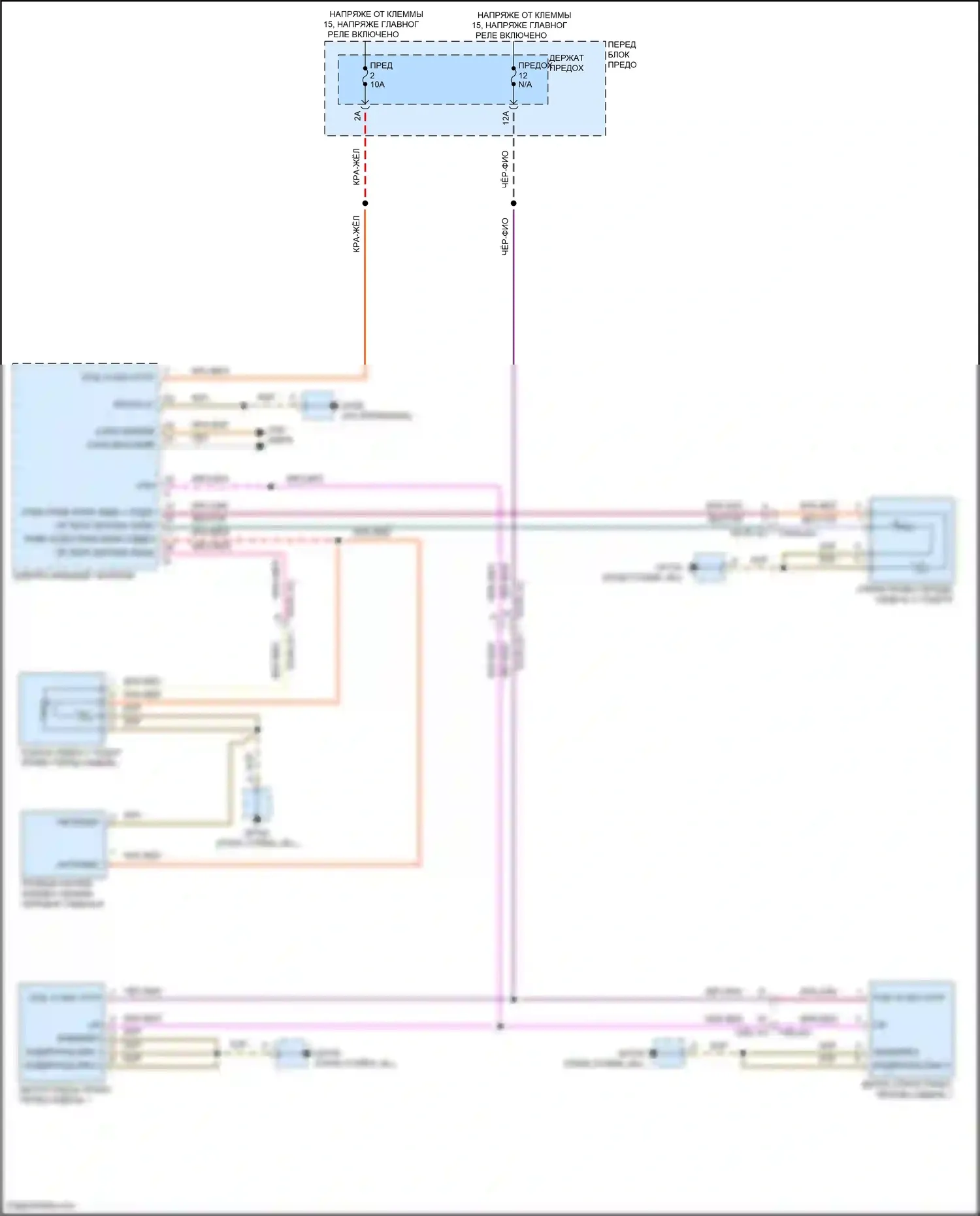Cayenne S Porsche III рестайлинг (2023-2024): Электросхема обогреваемого сиденья переднего пассажира 