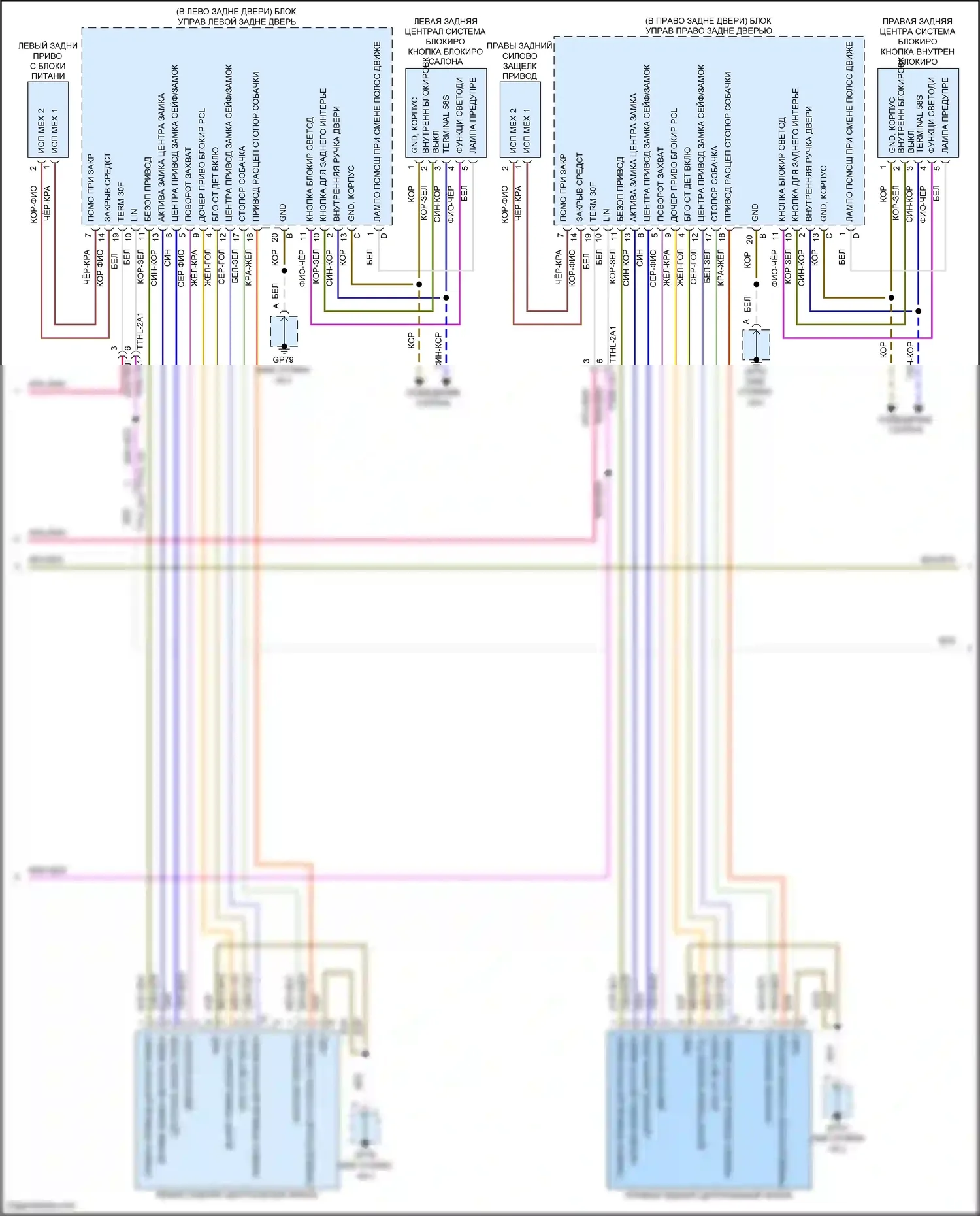 Cayenne S Porsche III рестайлинг (2023-2024): Сигнализации электросхема (3 из 4) 
