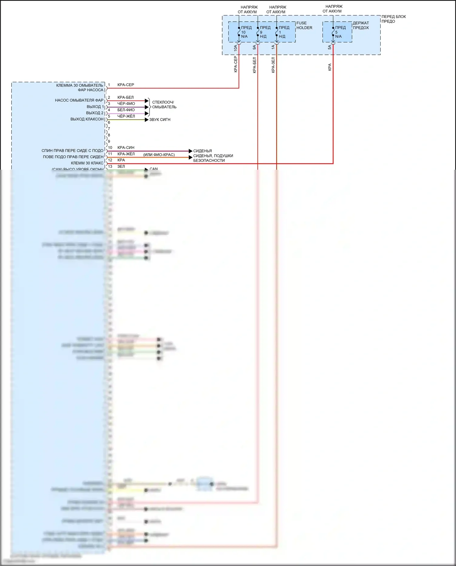Cayenne S Porsche III (2017-2023): Электросхема блоков управления кузовом (2 из 3) 