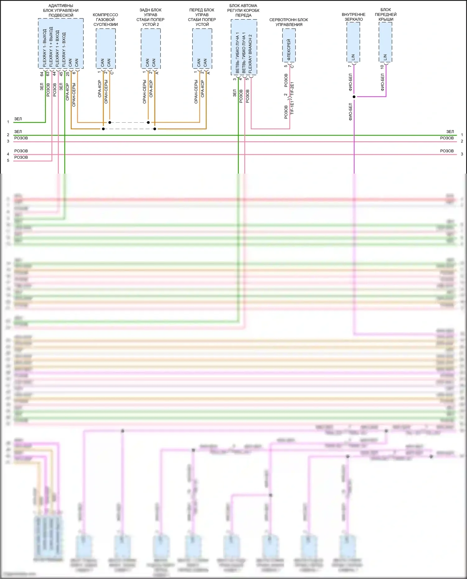Cayenne S Porsche III (2017-2023): Can шина электросхема (3 из 6) 