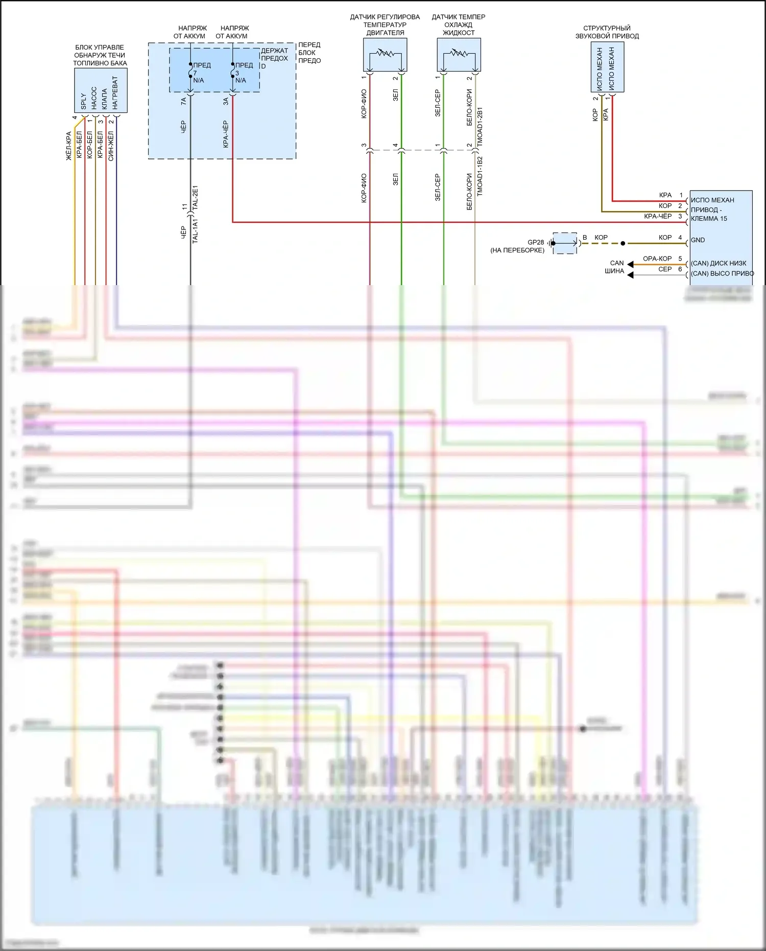 Cayenne S Porsche III (2017-2023): Электросхема двигателя 2.9л турбо (7 из 8) 