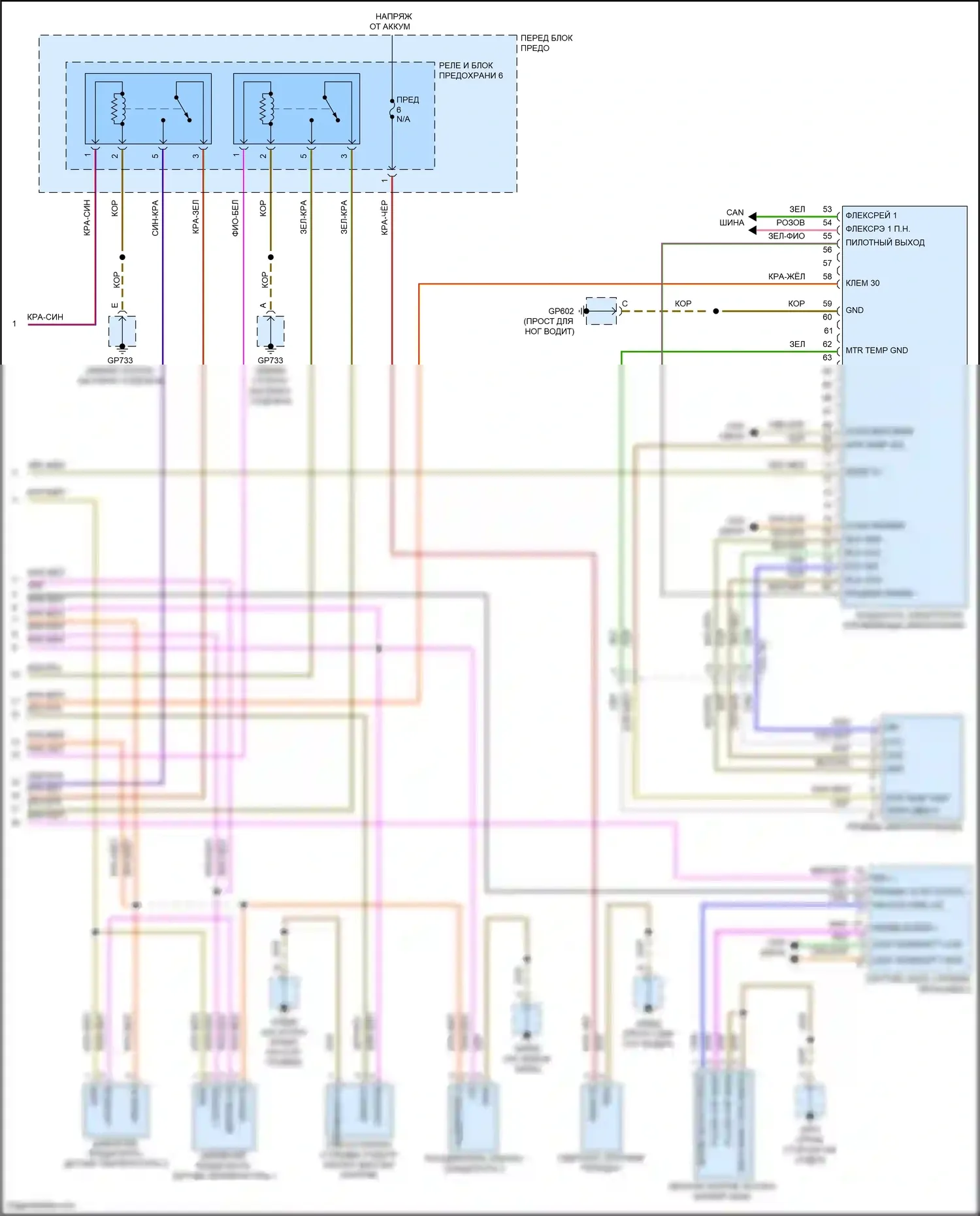 Cayenne S Porsche III (2017-2023): Электросхема двигателя 3.0l turbo hybrid, электросхема гибридной системы (5 из 5) 
