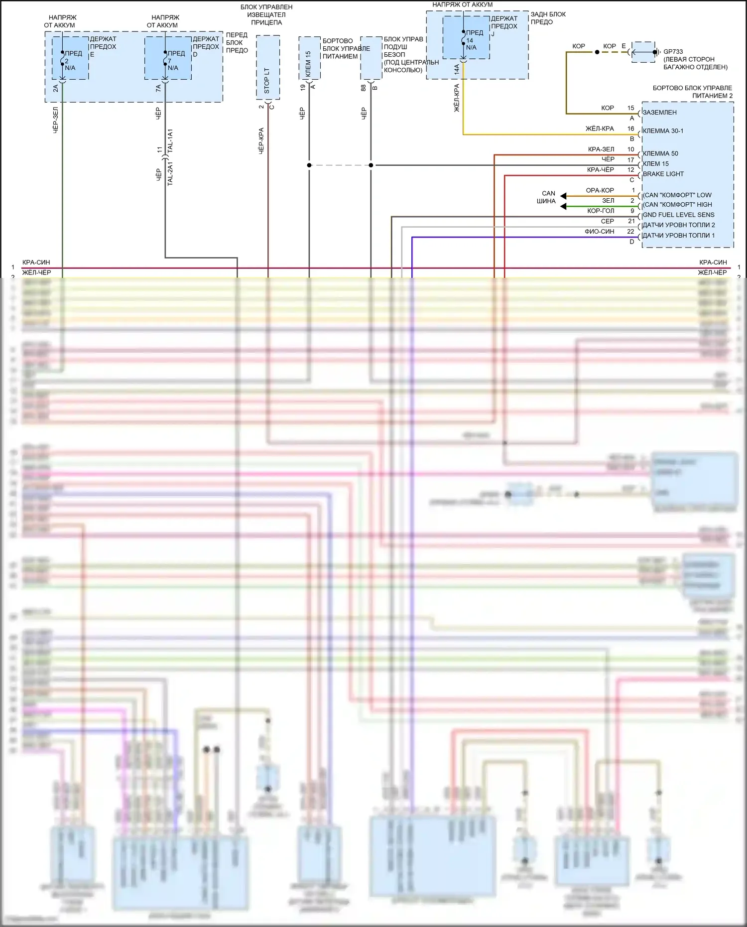 Cayenne S Porsche III (2017-2023): Электросхема двигателя 4.0л турбо (7 из 11) 