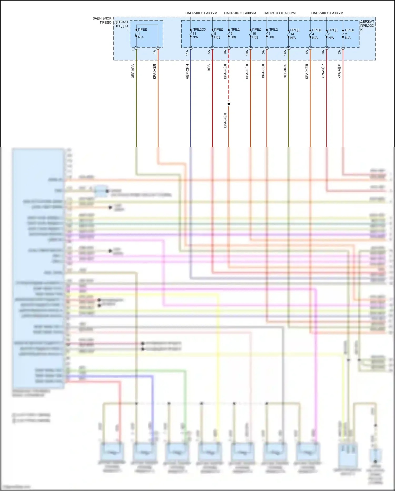 Cayenne S Porsche III (2017-2023): Электросхема двигателя 4.0l турбо гибрид, электросхема гибридной системы (1 из 5) 