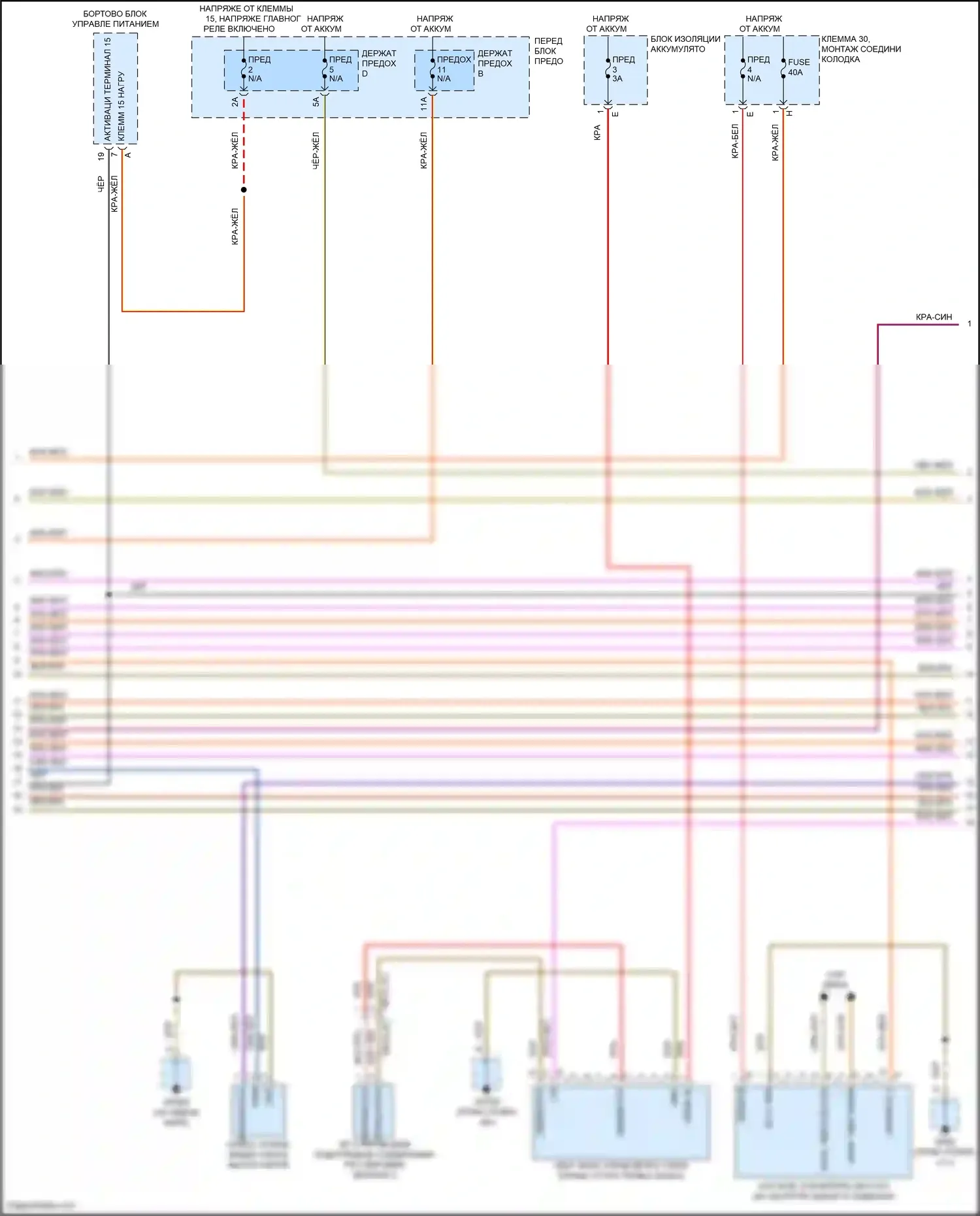 Cayenne S Porsche III (2017-2023): Электросхема двигателя 4.0l турбо гибрид, электросхема гибридной системы (4 из 5) 
