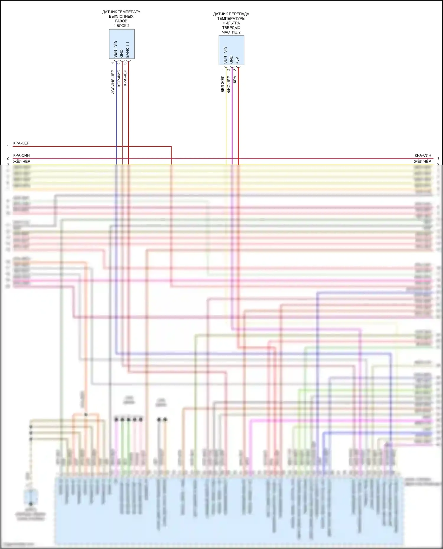 Cayenne S Porsche III (2017-2023): Электросхема двигателя 4.0л турбо гибрид, электросхема органов управления двигателем (6 из 11) 