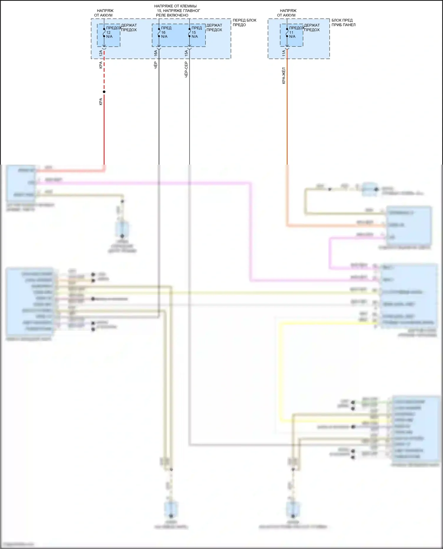 Cayenne S Porsche III (2017-2023): Электросхема фар 