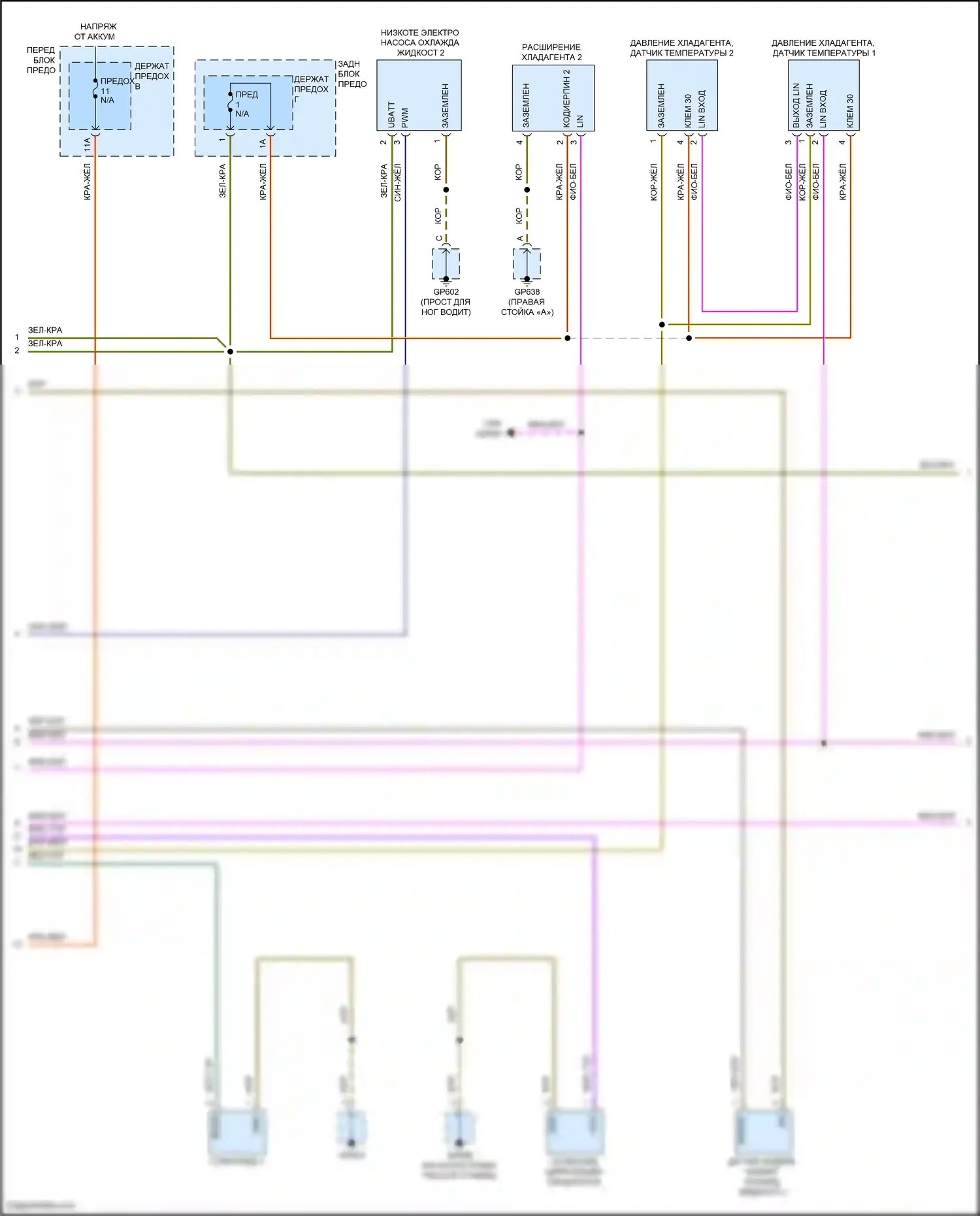 Cayenne S Porsche III (2017-2023): Электросхема климат контроля (10 из 11) 