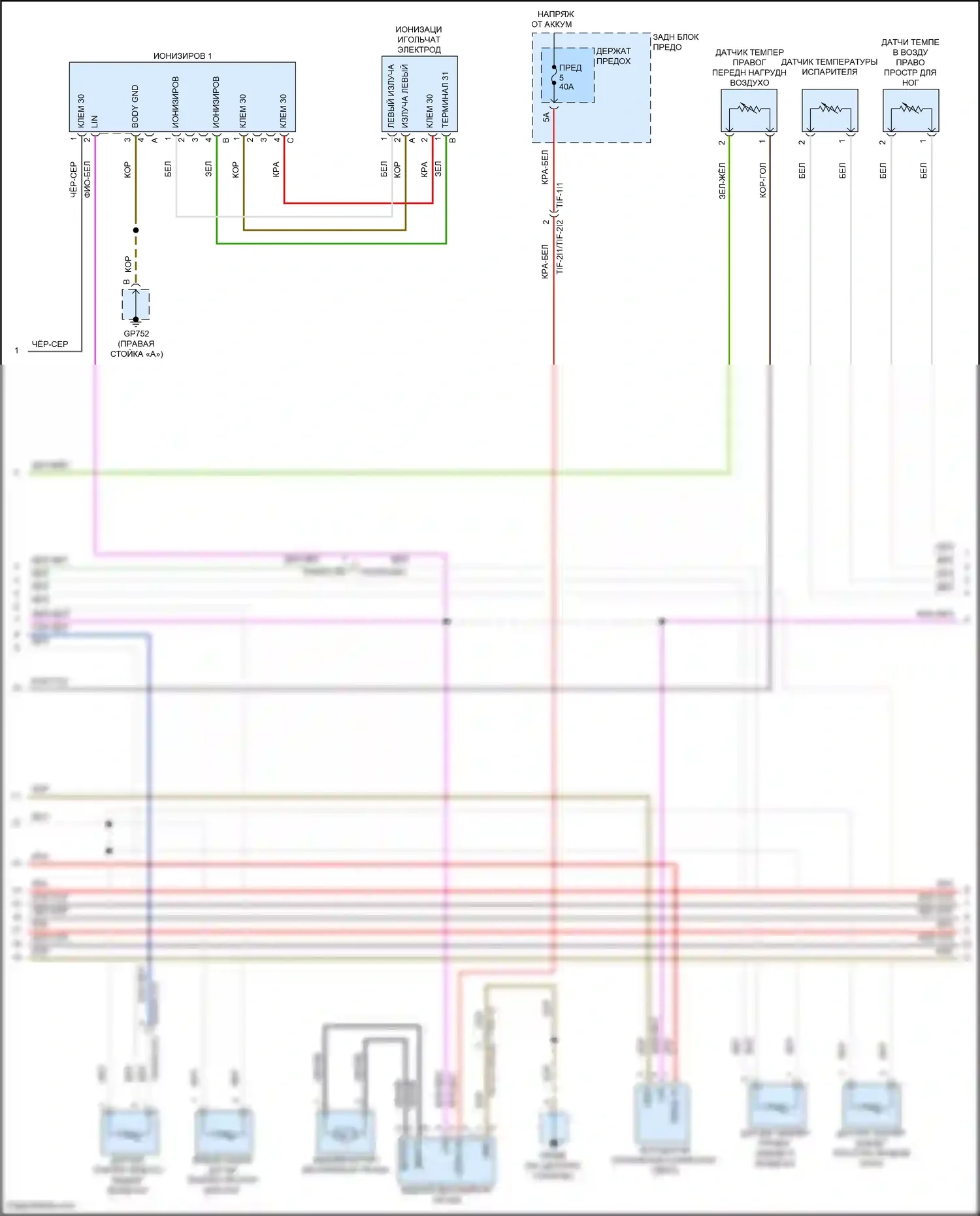 Cayenne S Porsche III (2017-2023): Электросхема климат контроля (3 из 11) 