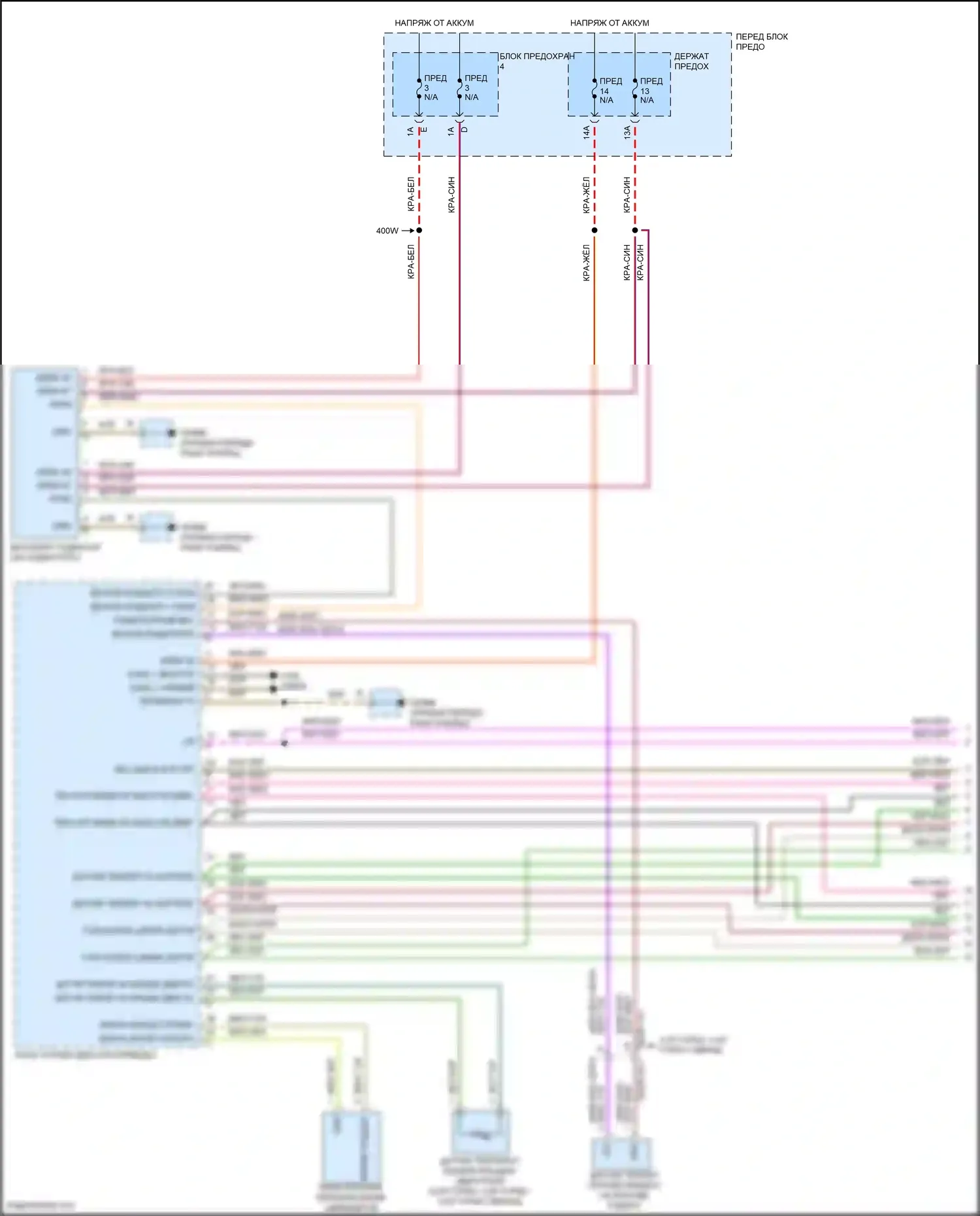 Cayenne S Porsche III (2017-2023): 4.0л турбо гибрид, электросхема вентилятора охлаждения (1 из 2) 