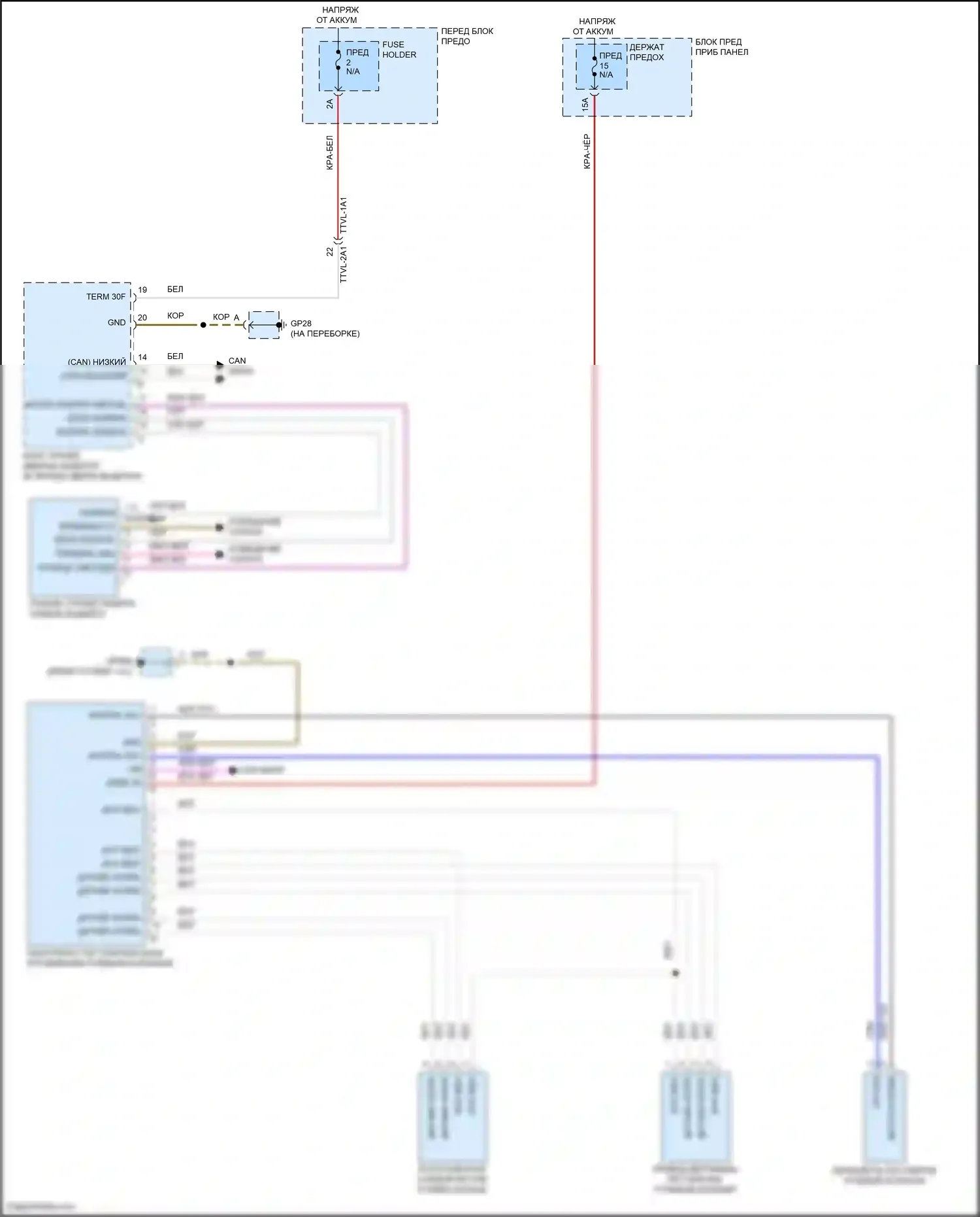 Cayenne S Porsche III (2017-2023): Электросхема памяти рулевой колонки 