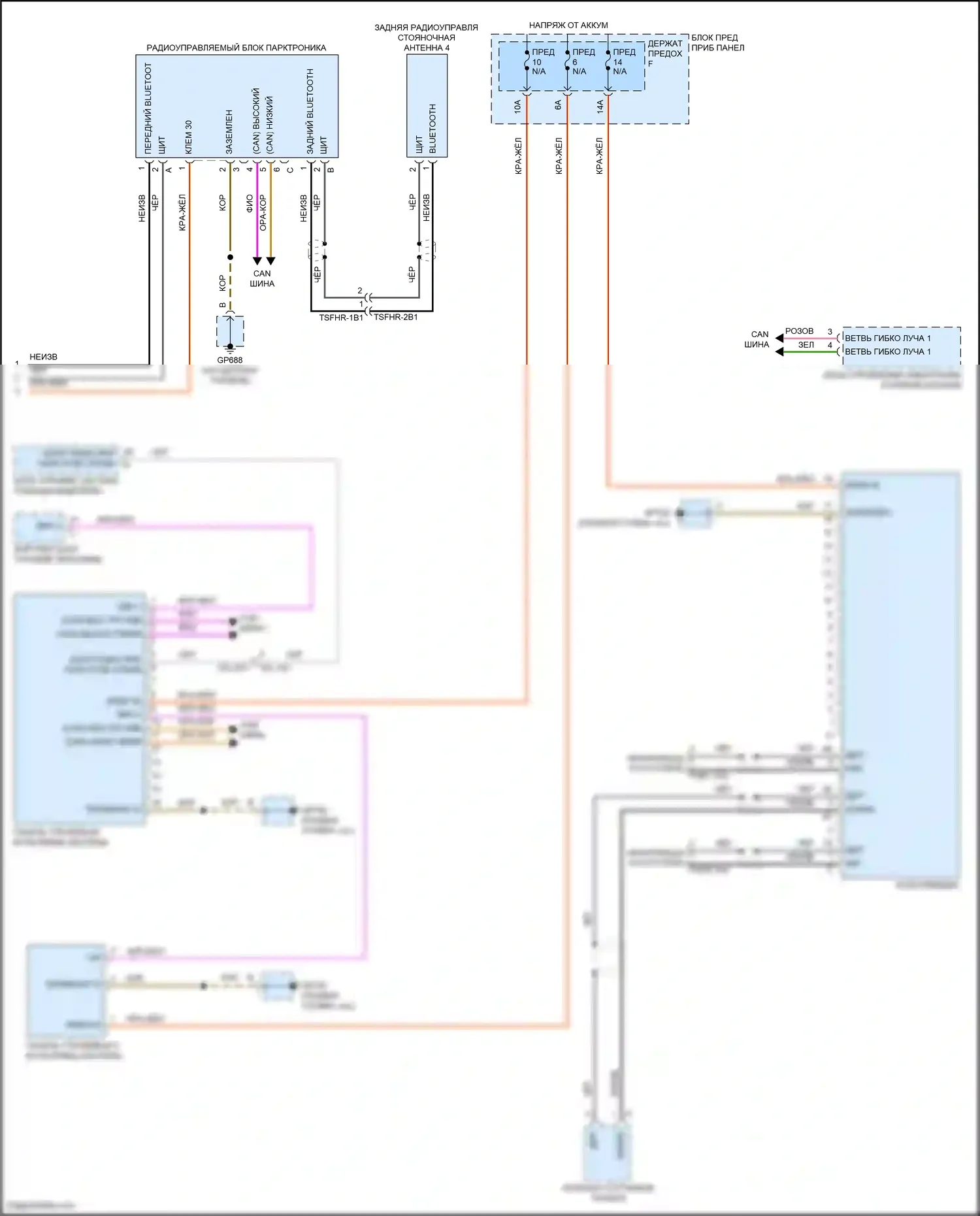 Cayenne S Porsche III (2017-2023): Электросхема навигации, с бурметром (4 из 4) 