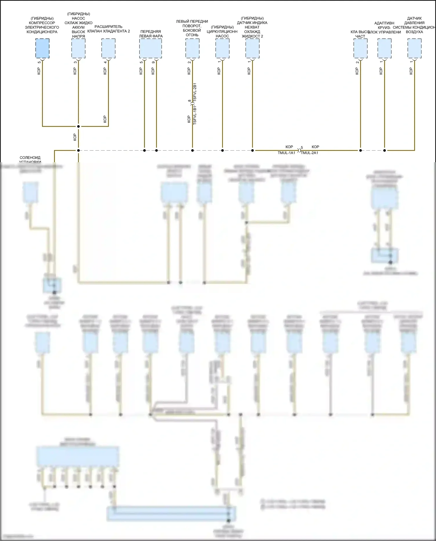 Cayenne S Porsche III (2017-2023): Электросхема разводки массы (1 из 8) 