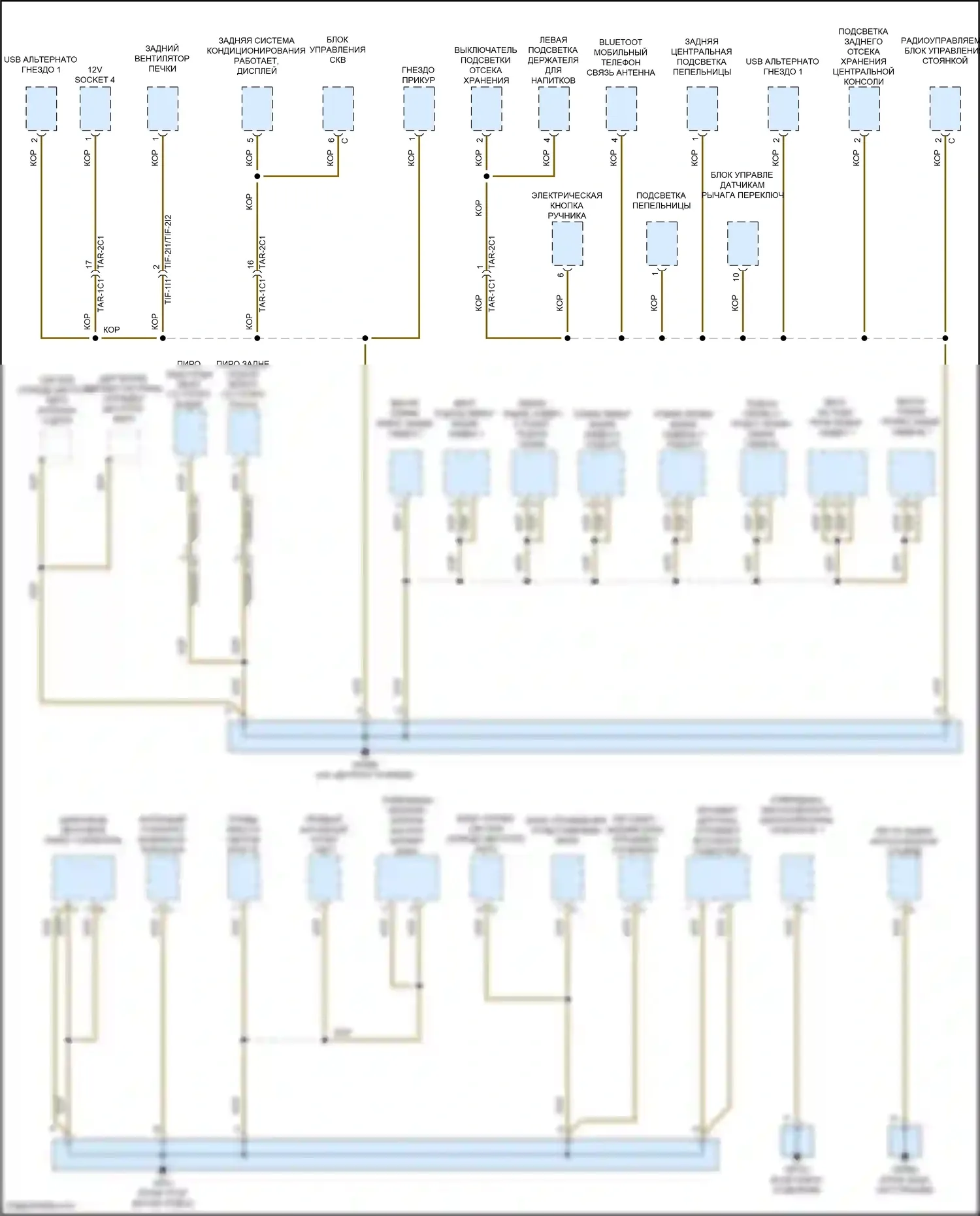 Cayenne S Porsche III (2017-2023): Электросхема разводки массы (5 из 8) 