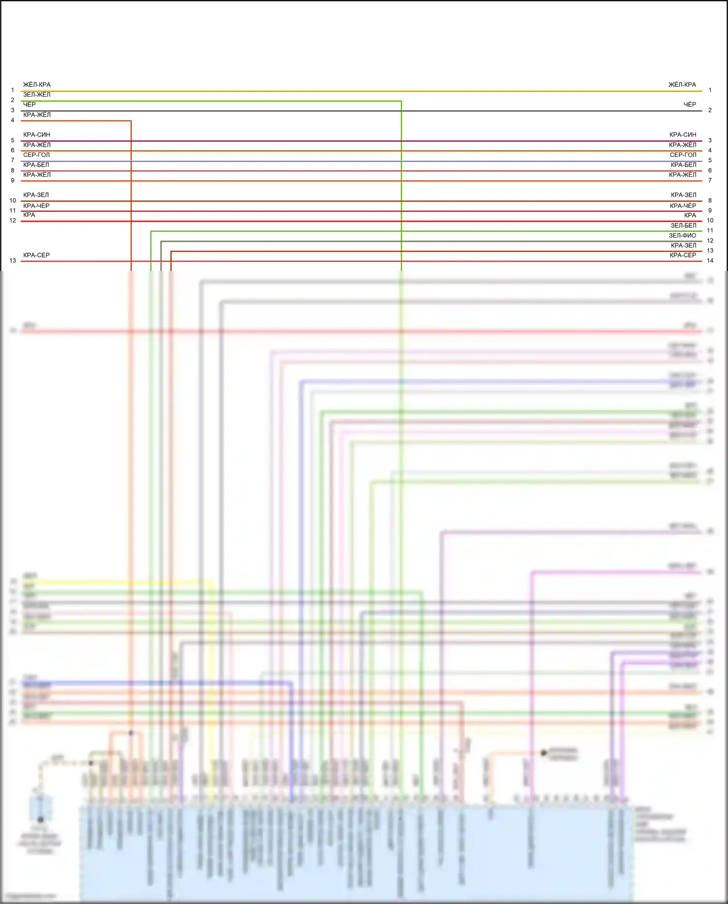 Cayenne Turbo S Porsche 958 рестайлинг (2014-2018): Электросхема двигателя 3.0l гибрид (4 из 10) 