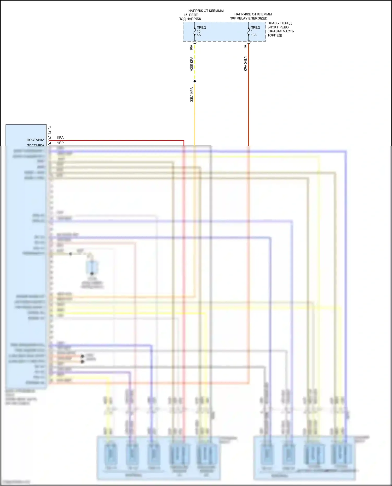 Cayenne Turbo S Porsche 958 рестайлинг (2014-2018): Электросхема динамического управления шасси 
