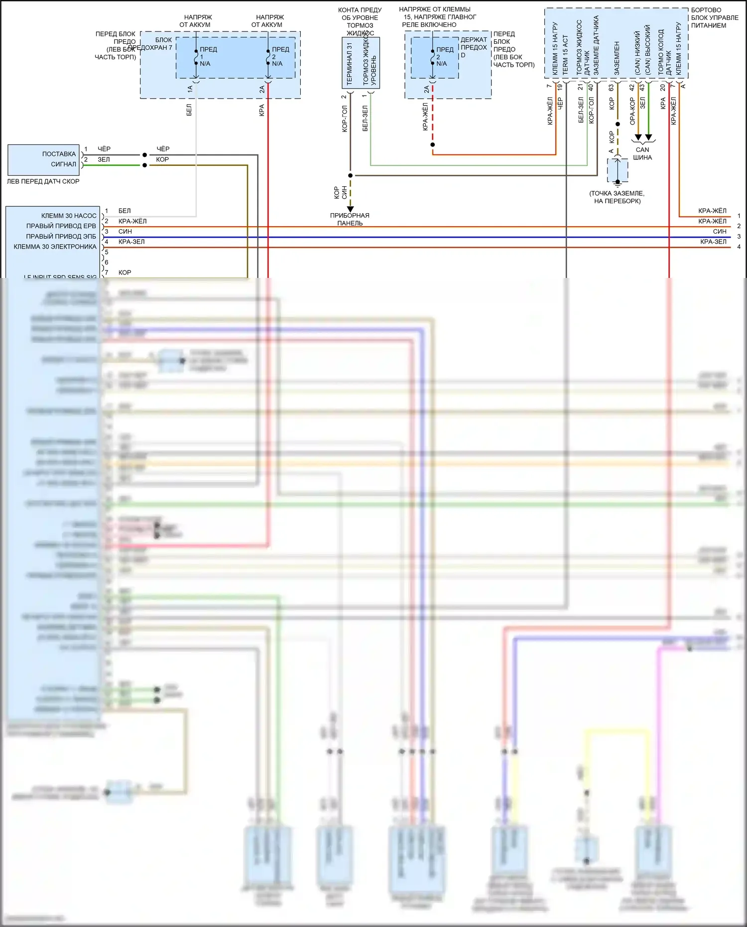 Cayenne Turbo S Porsche III (2018-2023): Антиблокировочная система abs электросхема (1 из 2) 