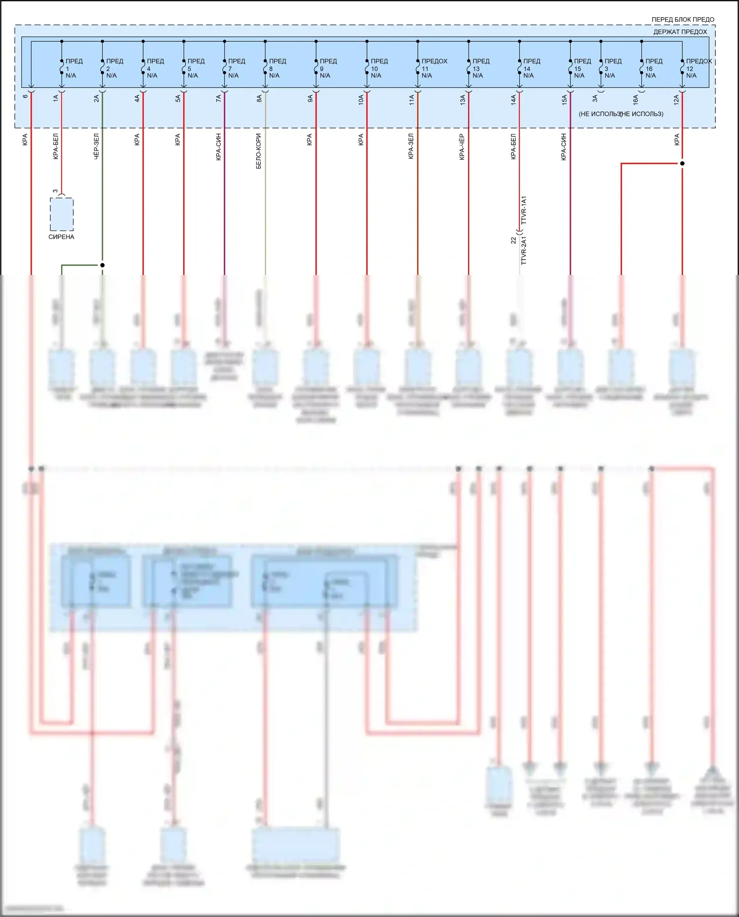 Cayenne Turbo S Porsche III (2018-2023): Электросхема блока предохранителей реле (4 из 9) 