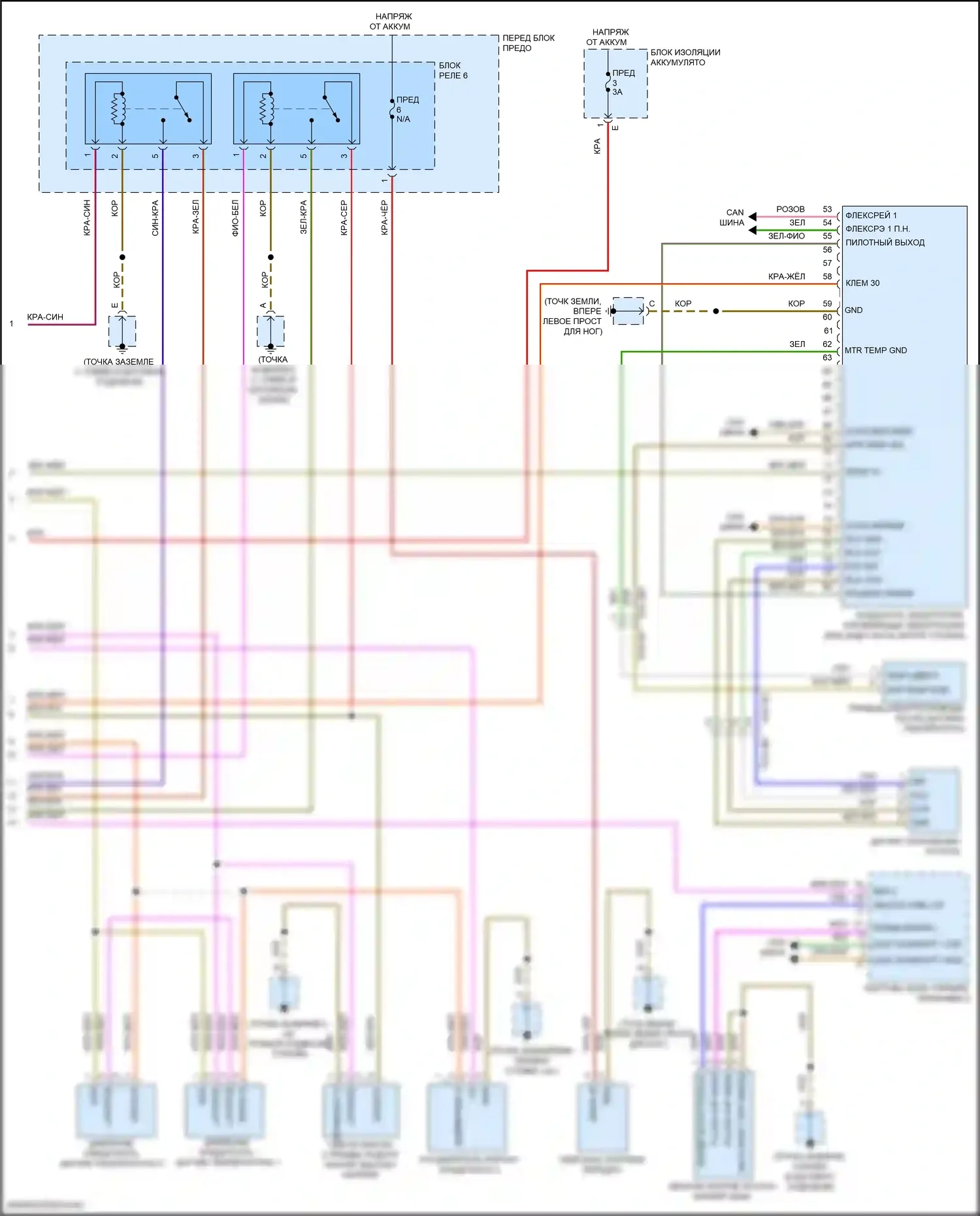 Cayenne Turbo S Porsche III (2018-2023): Электросхема двигателя 4.0l турбо гибрид, электросхема гибридной системы (5 из 5) 