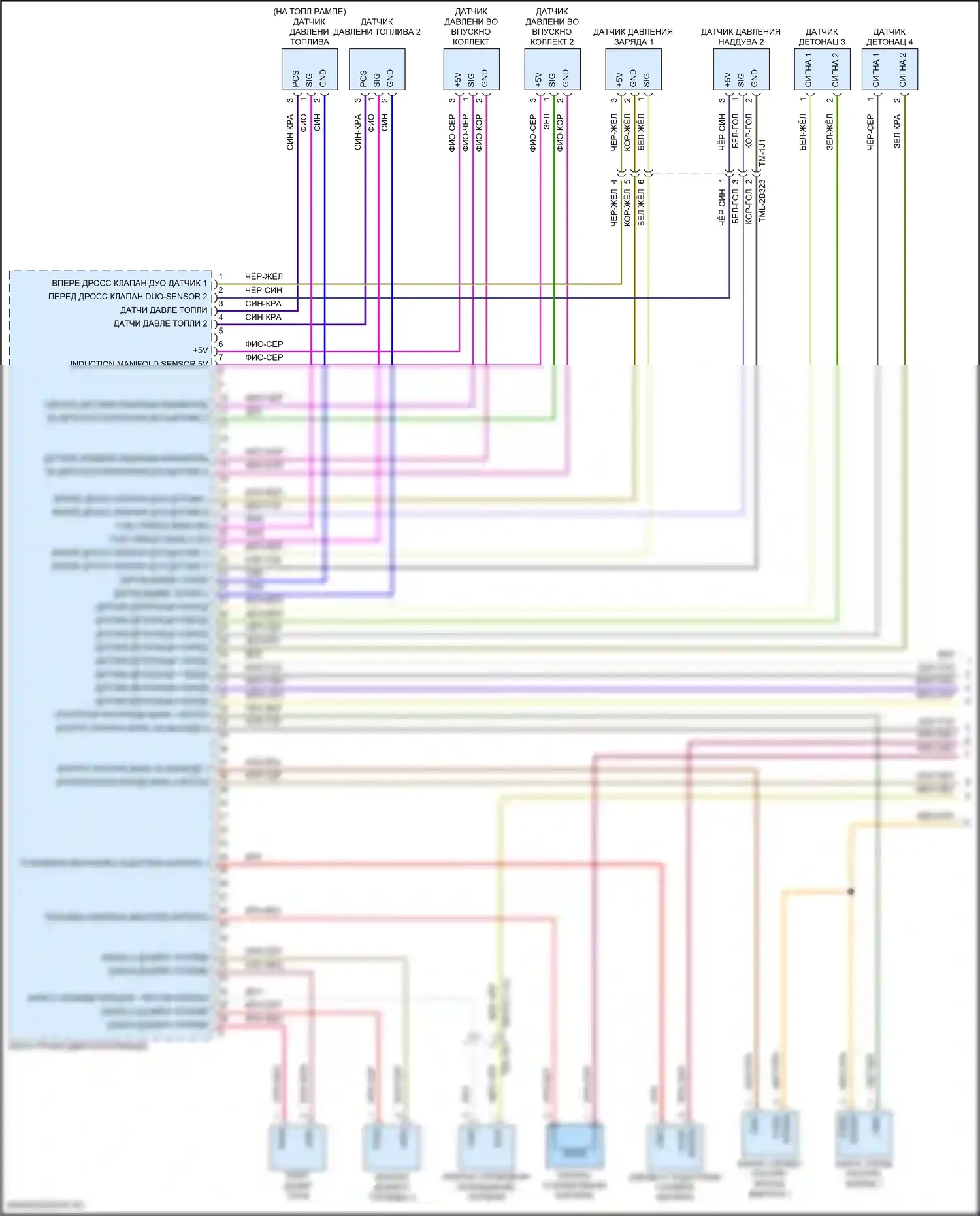 Cayenne Turbo S Porsche III (2018-2023): Электросхема двигателя 4.0l turbo hybrid (1 из 11) 