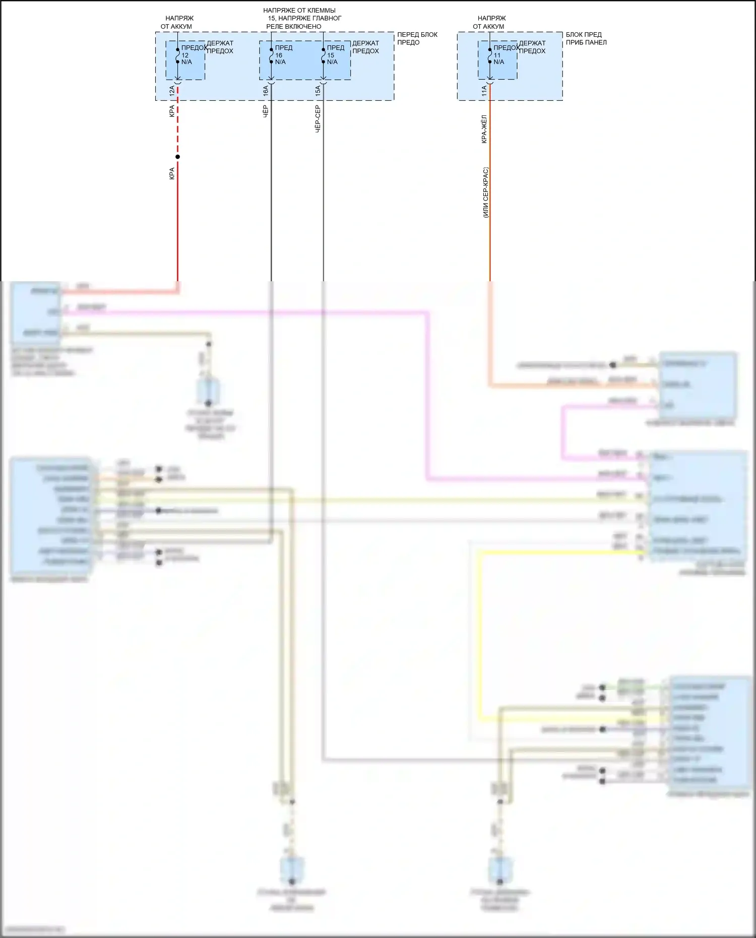 Cayenne Turbo S Porsche III (2018-2023): Электросхема фар 