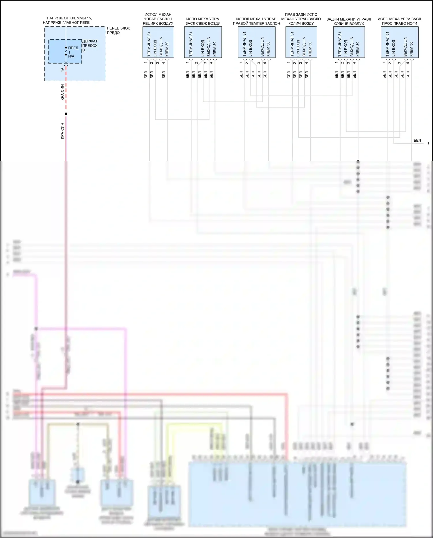 Cayenne Turbo S Porsche III (2018-2023): Электросхема климат контроля (4 из 11) 