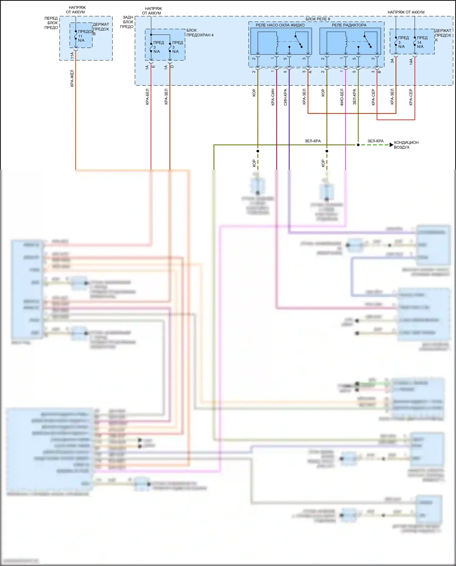 Cayenne Turbo S Porsche III (2018-2023): 3,0л турбо гибрид, электросхема гибридной системы охлаждения 