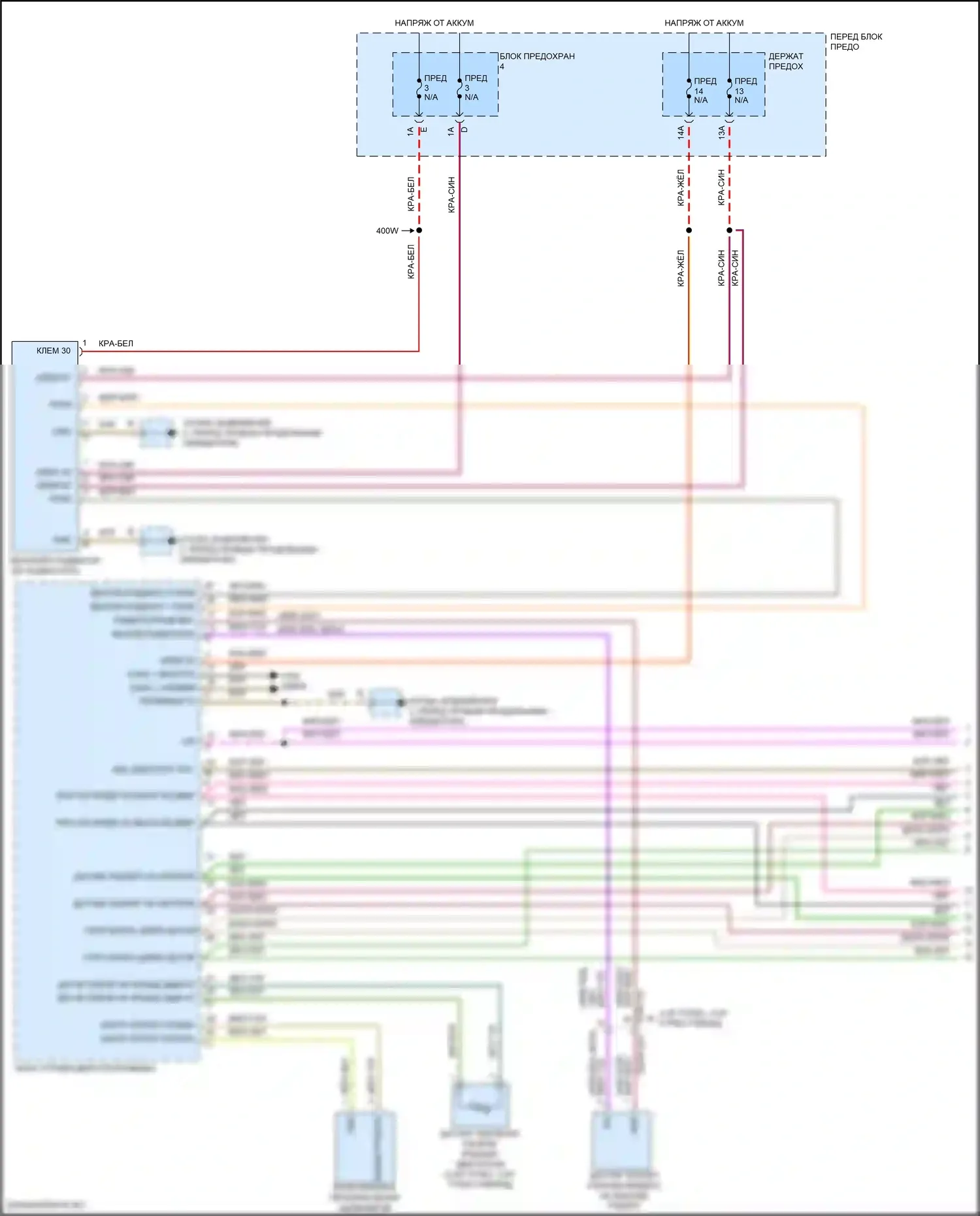 Cayenne Turbo S Porsche III (2018-2023): 4.0л турбо гибрид, электросхема вентилятора охлаждения (1 из 2) 
