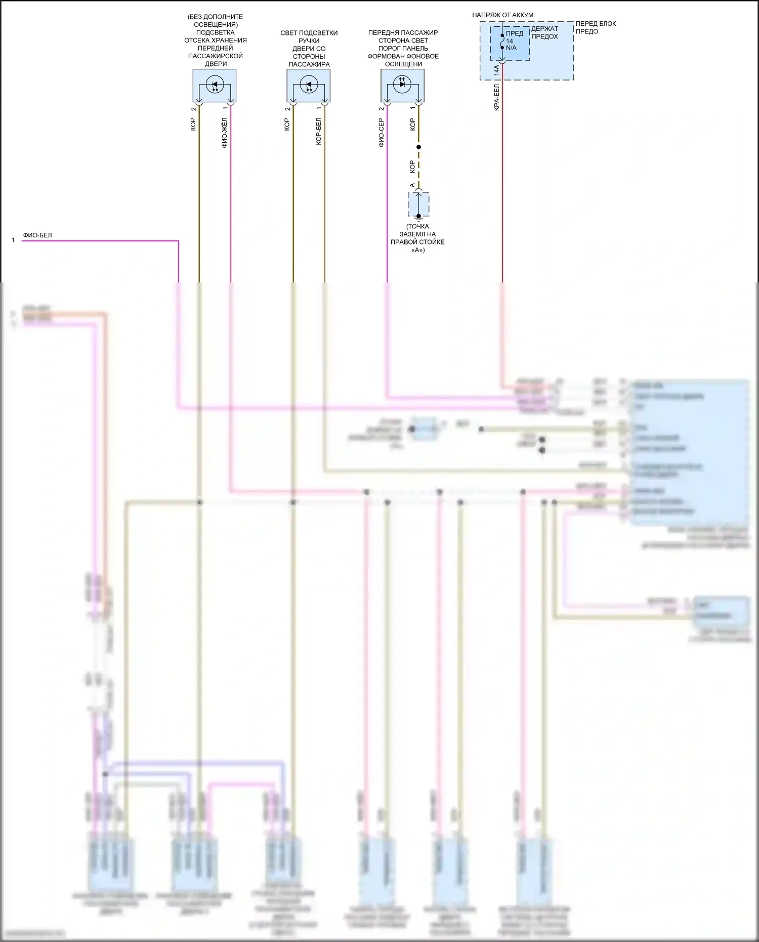 Cayenne Turbo S Porsche III (2018-2023): Электросхема освещения салона (8 из 8) 