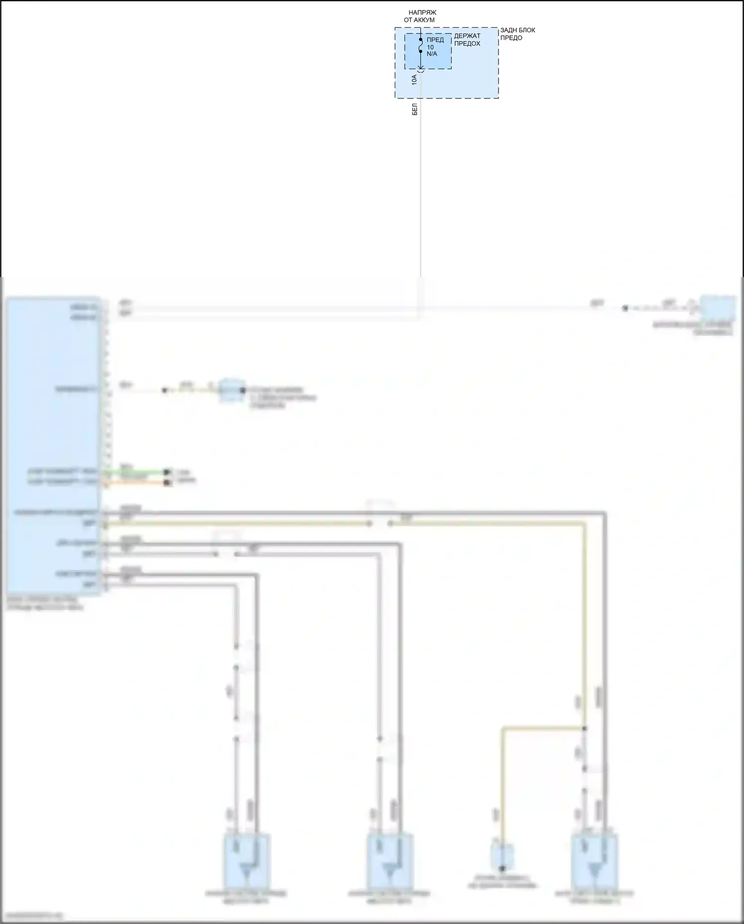 Cayenne Turbo S Porsche III (2018-2023): Электросхема системы позиционирования транспортного средства 