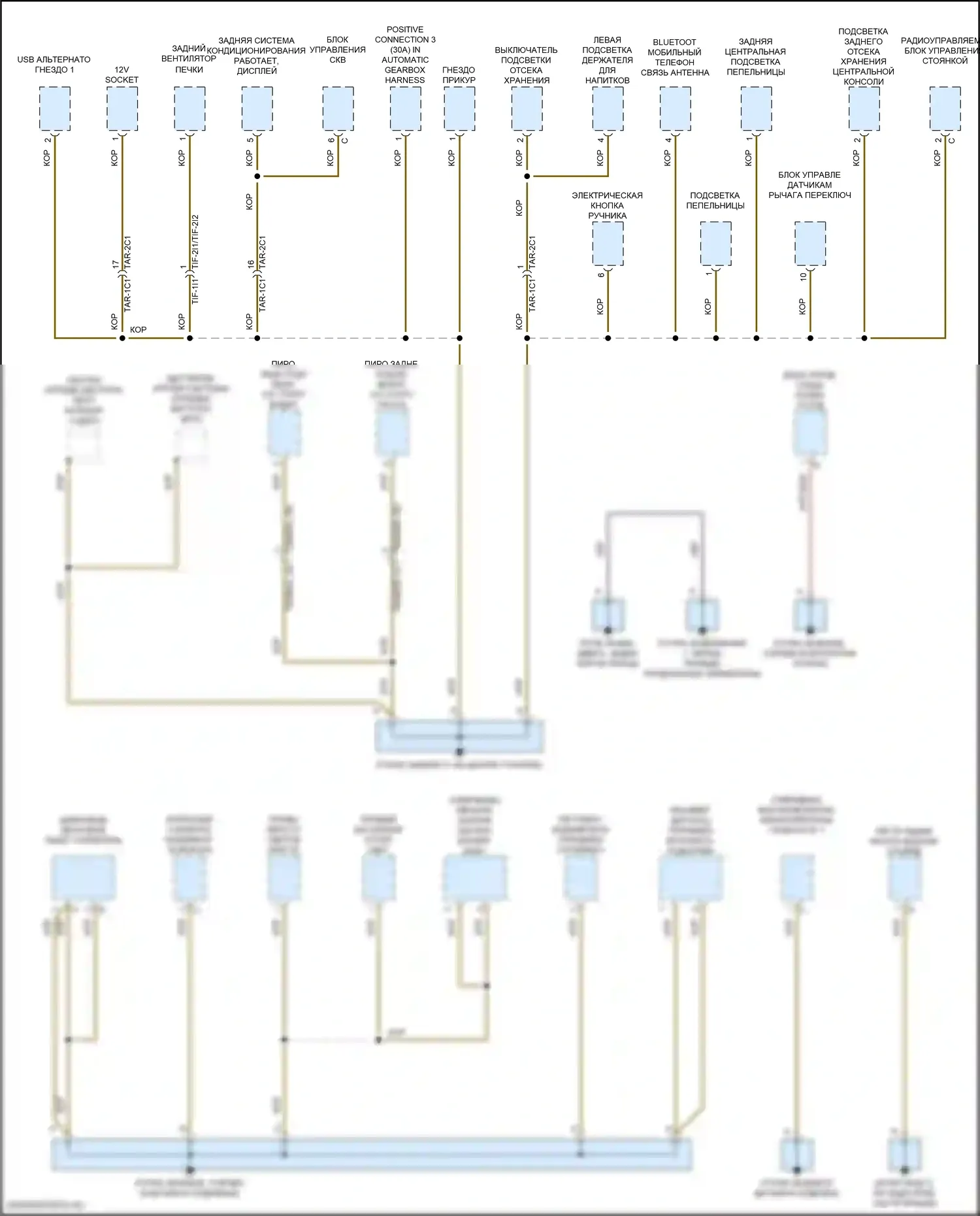 Cayenne Turbo S Porsche III (2018-2023): Электросхема разводки массы (5 из 6) 