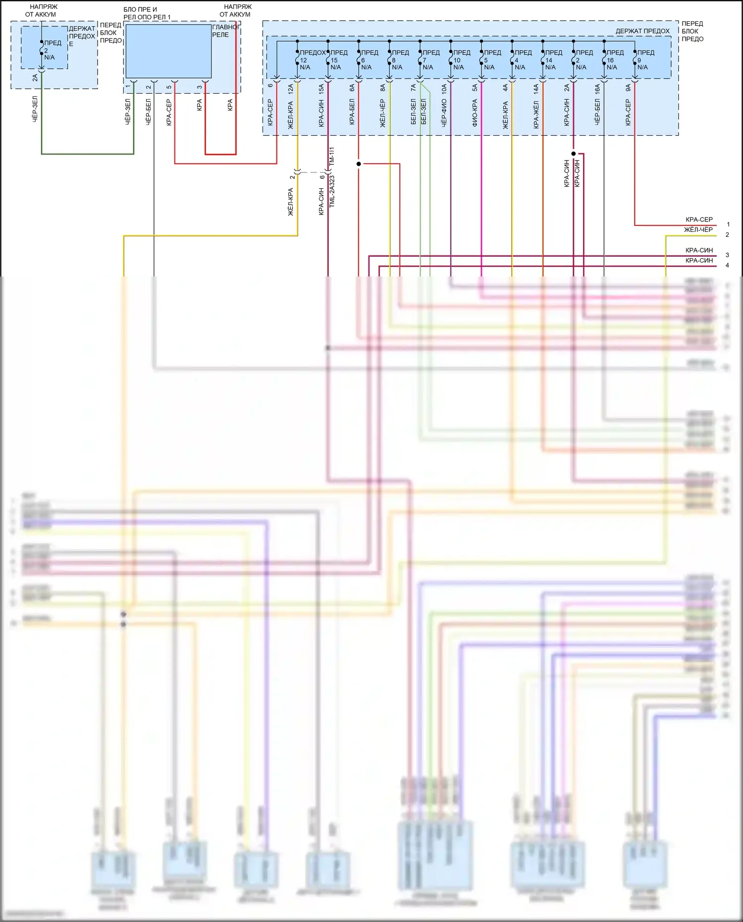 Cayenne Turbo Porsche III (2017-2023): Электросхема двигателя 4.0л турбо (2 из 11) 