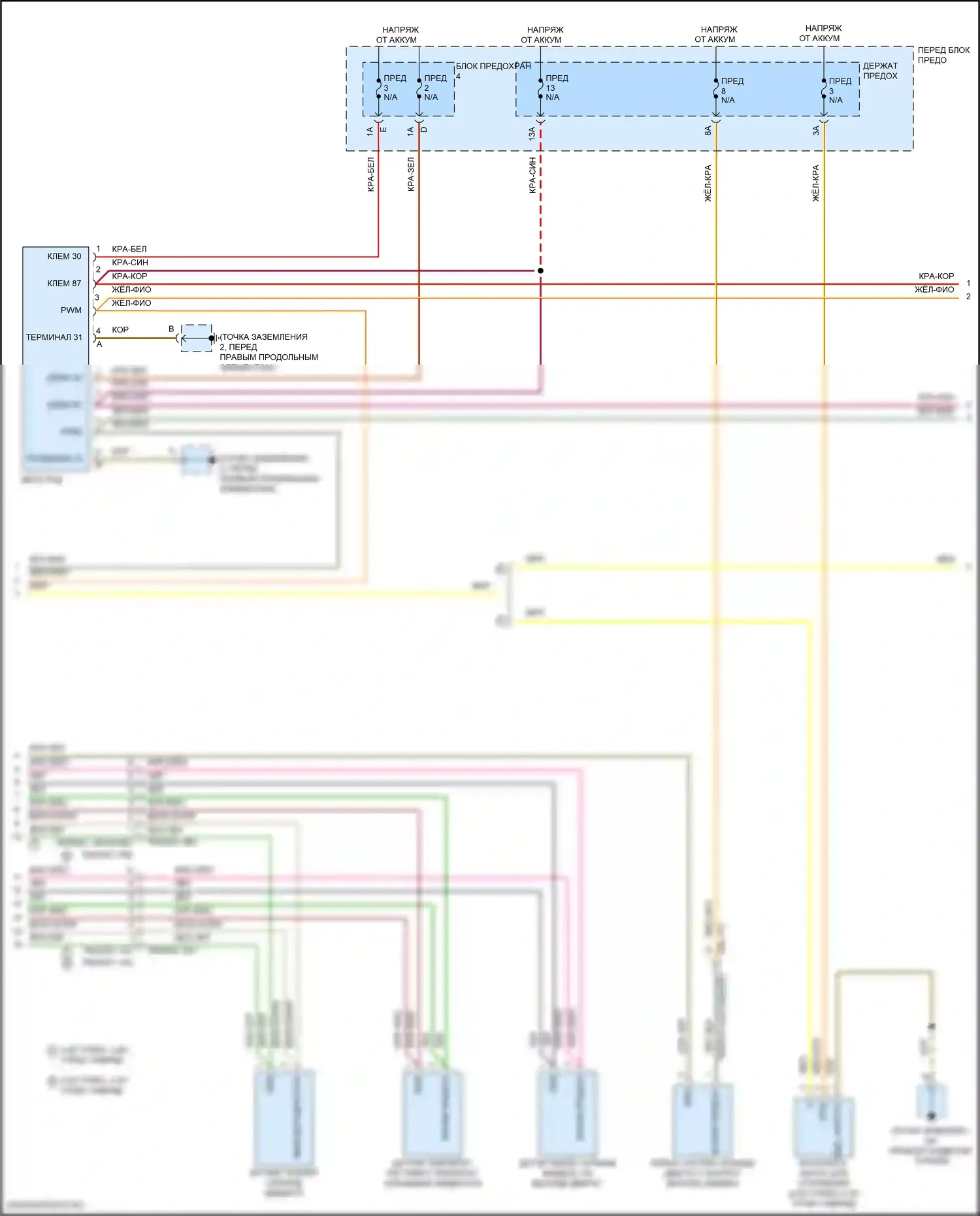 Cayenne Turbo Porsche III (2017-2023): Электросхема климат контроля (7 из 11) 