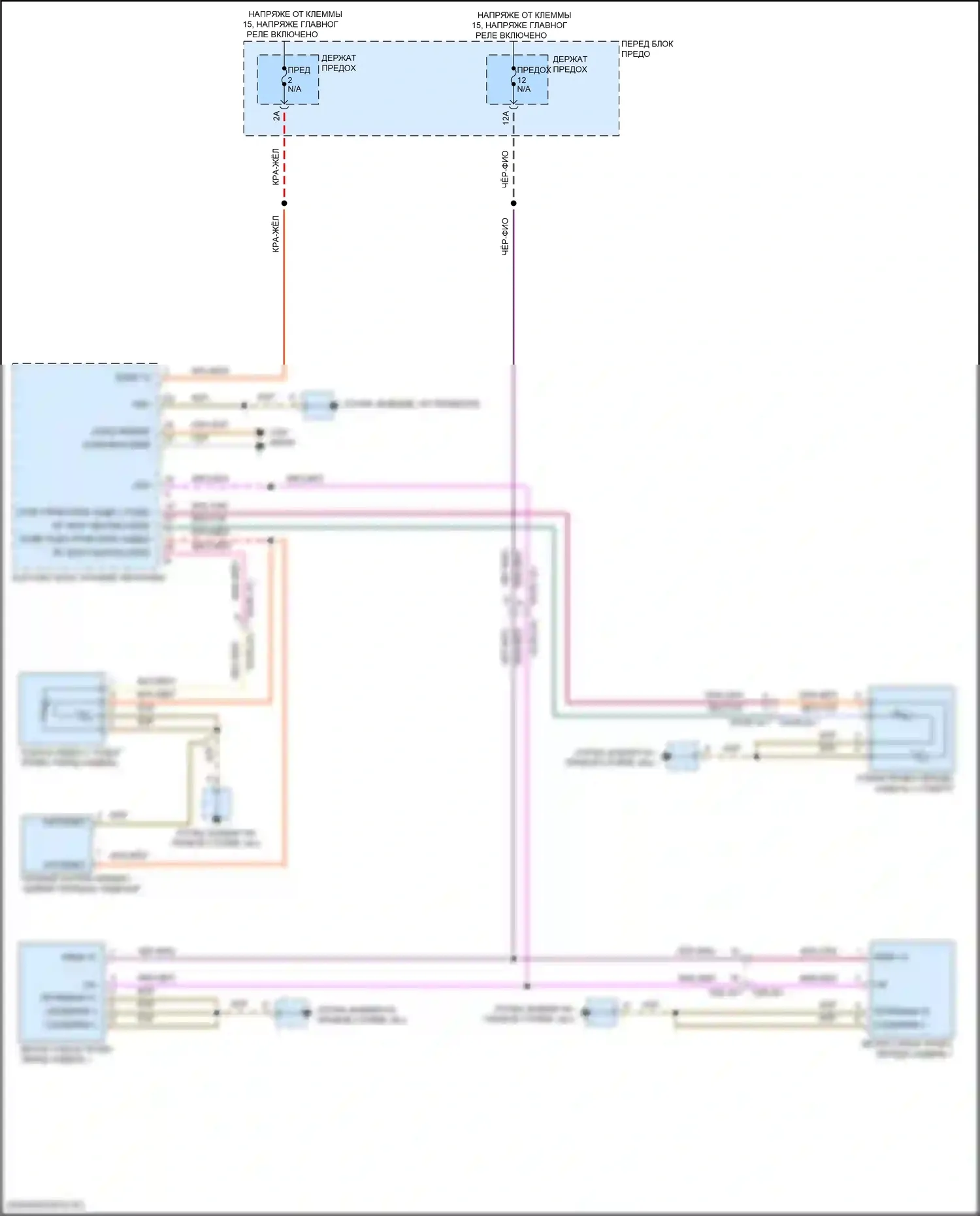 Cayenne Turbo Porsche III (2017-2023): Электросхема обогреваемого сиденья переднего пассажира 