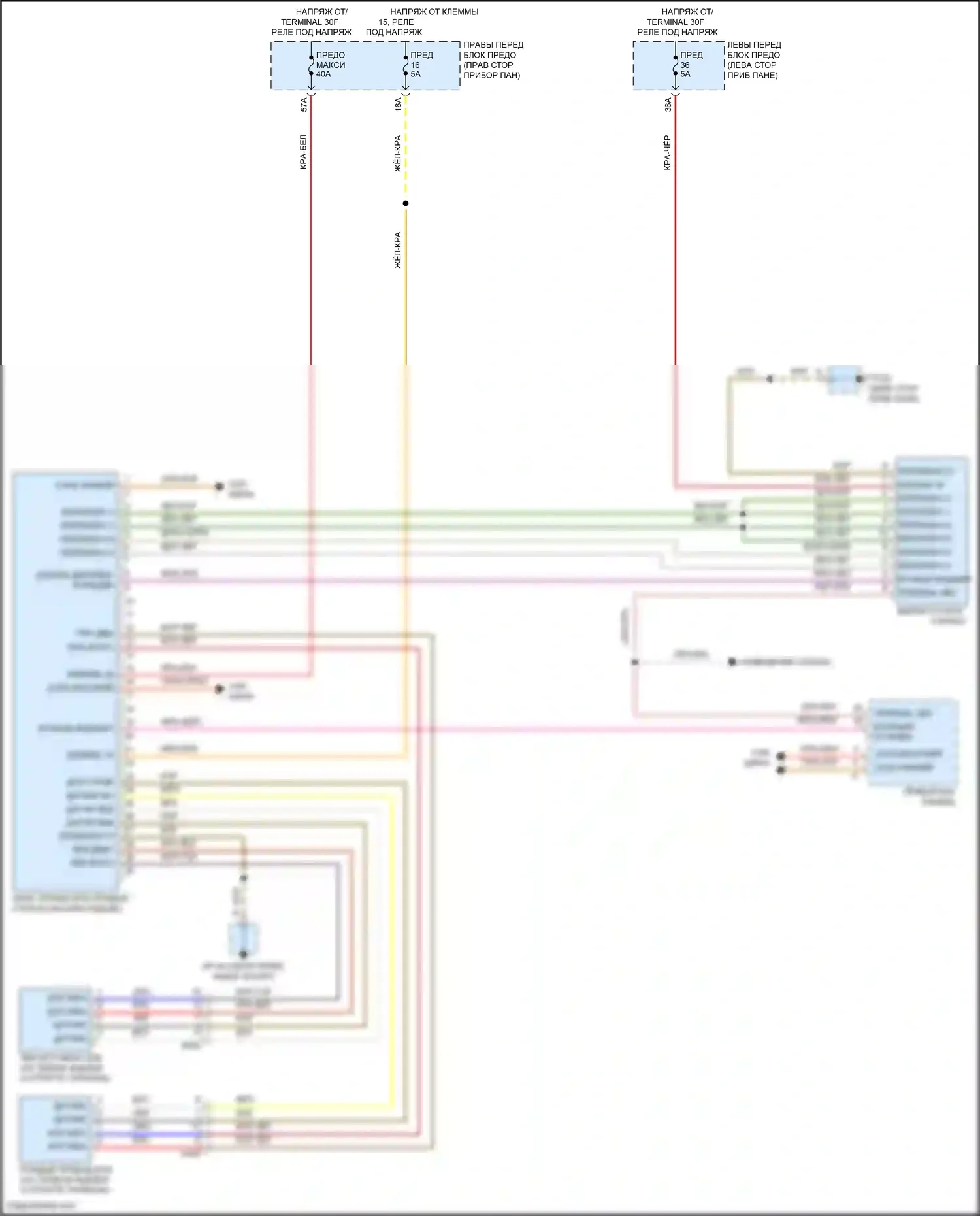Cayenne Porsche II рестайлинг (2014-2018): Электронная электросхема ручника 