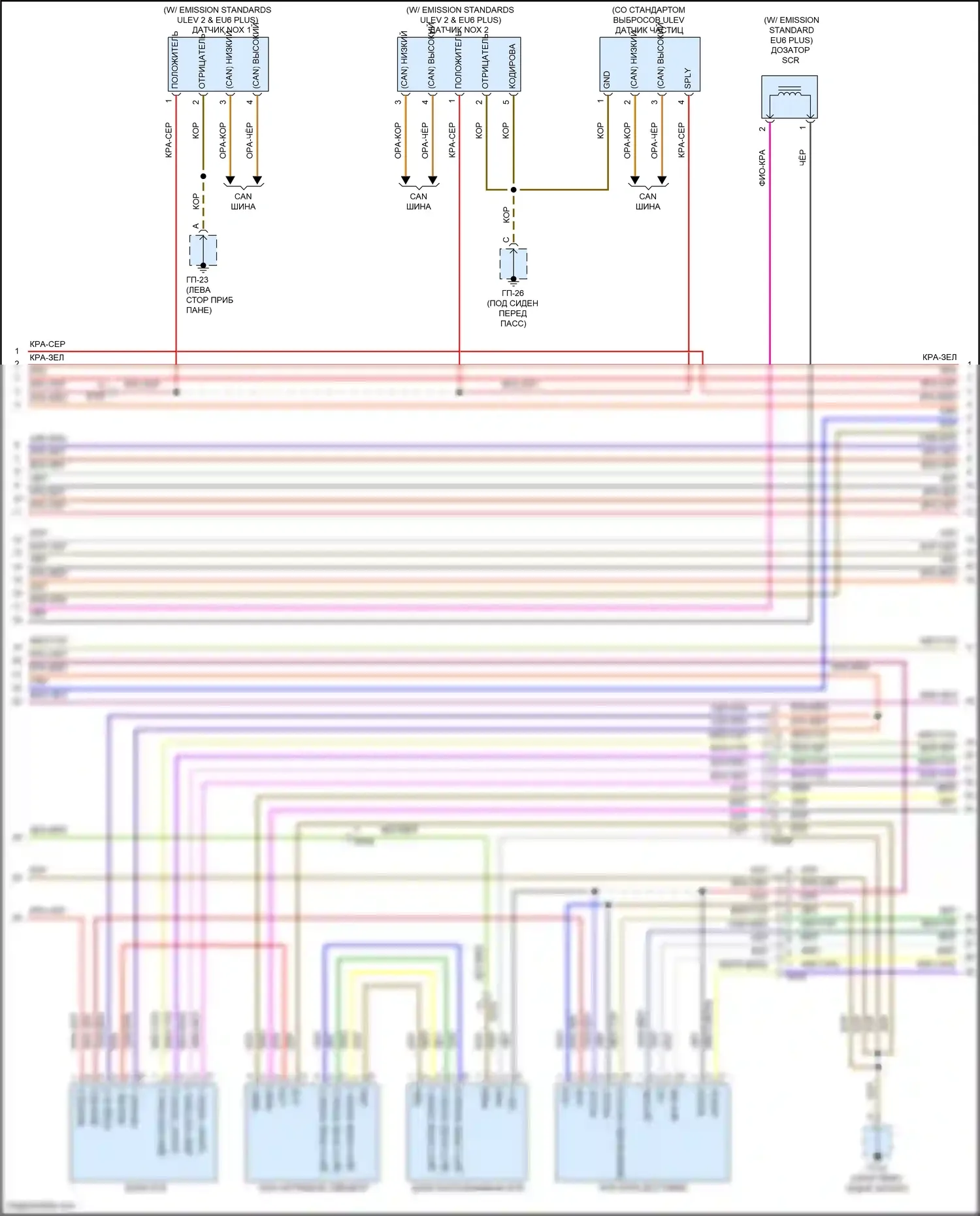Cayenne Porsche II рестайлинг (2014-2018): Электросхема двигателя 3.0л дизель (6 из 8) 