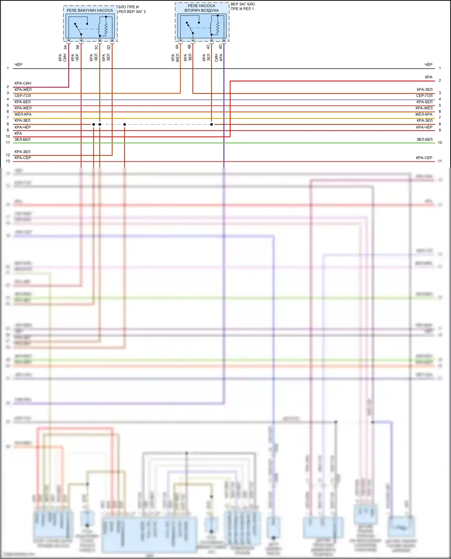 Cayenne Porsche II рестайлинг (2014-2018): Электросхема двигателя 3.0l гибрид (6 из 10) 