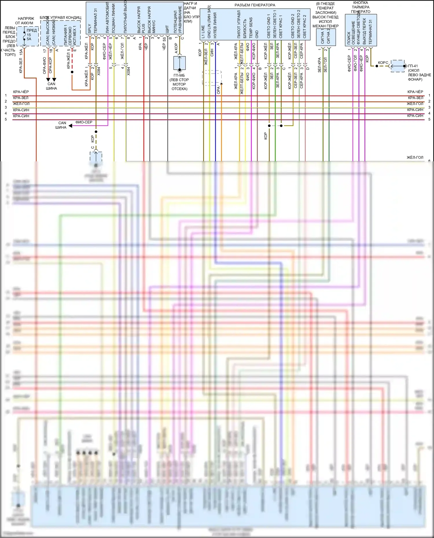 Cayenne Porsche II рестайлинг (2014-2018): Электросхема двигателя 3.0l гибрид (9 из 10) 