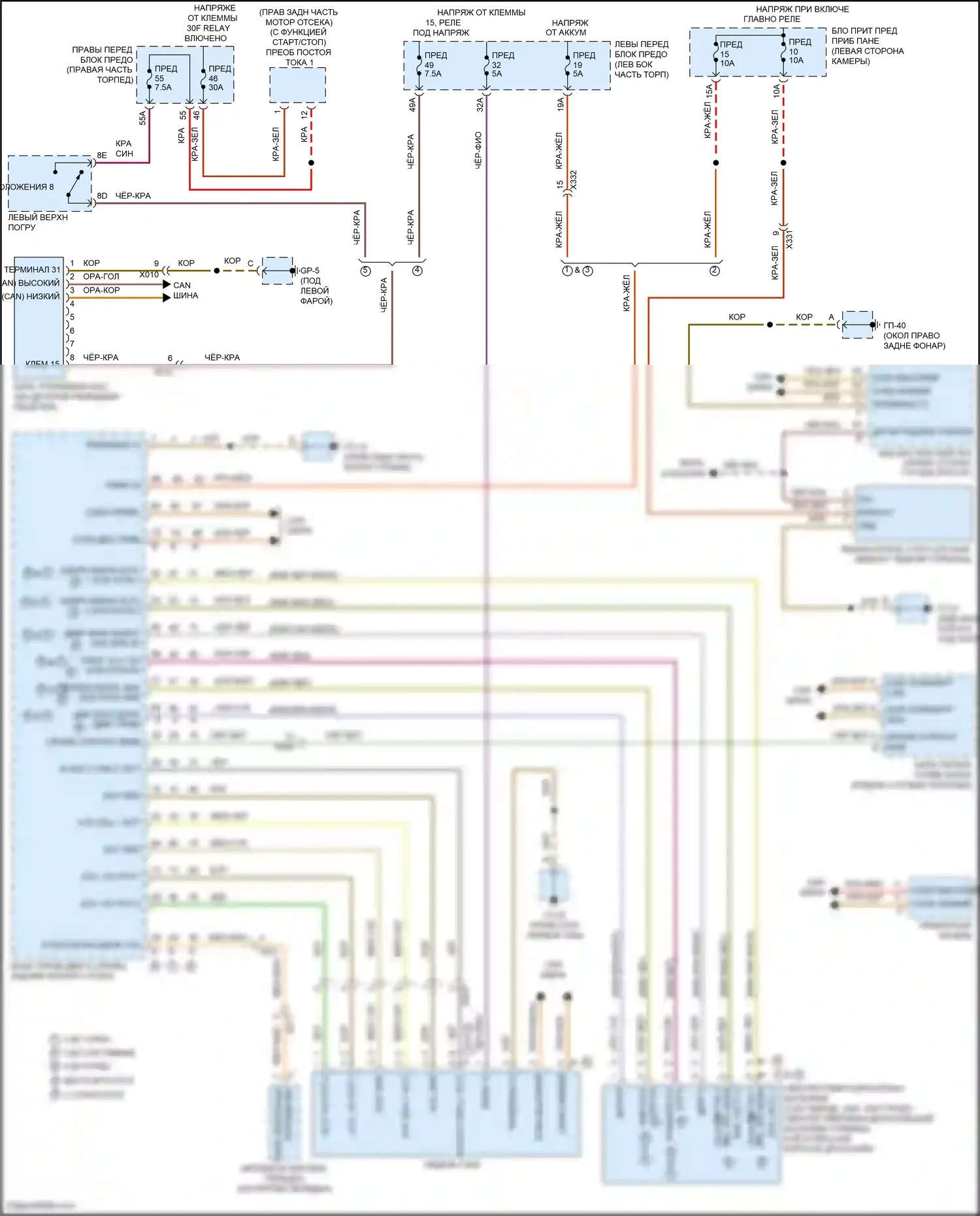 Cayenne Porsche II рестайлинг (2014-2018): 3.6л турбо, электросхема круиз-контроля 