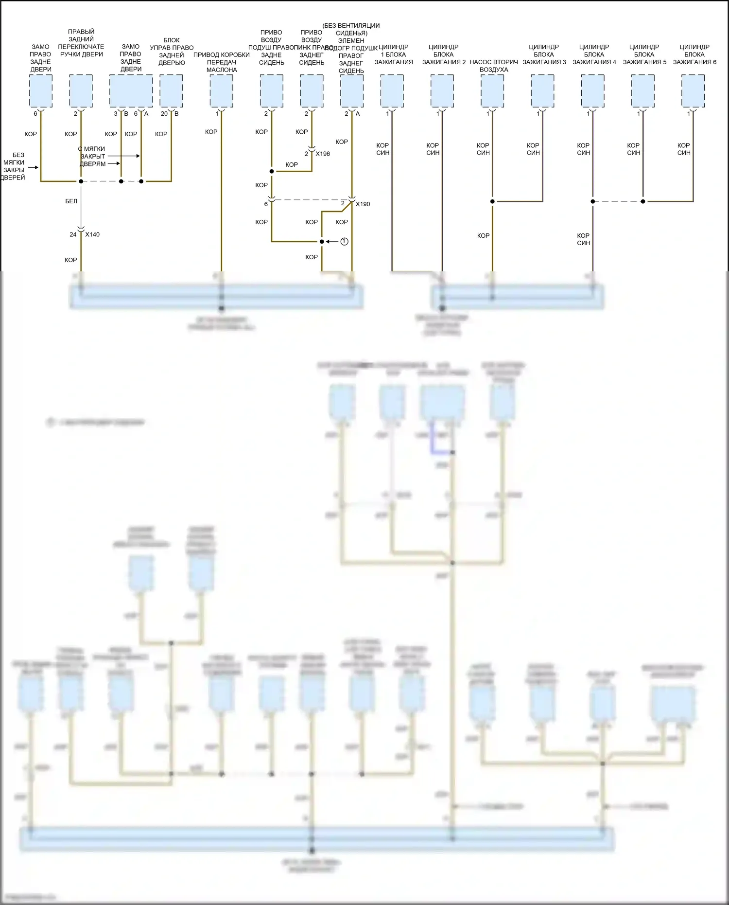 Cayenne Porsche II рестайлинг (2014-2018): Электросхема распределения массы (7 из 7) 