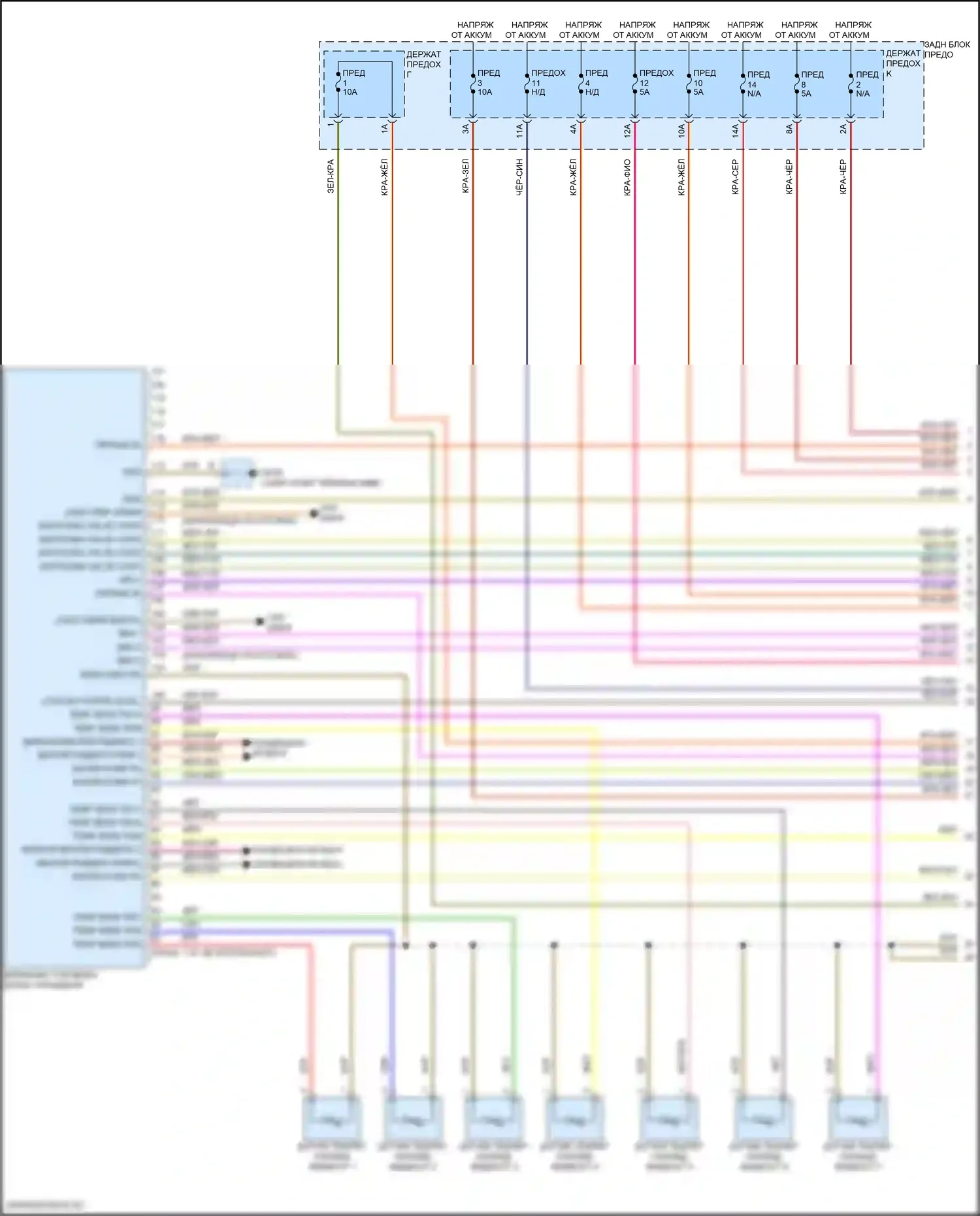 Cayenne Porsche III рестайлинг (2023-2024): Электросхема двигателя 3.0l turbo hybrid, электросхема гибридной системы (1 из 7) 